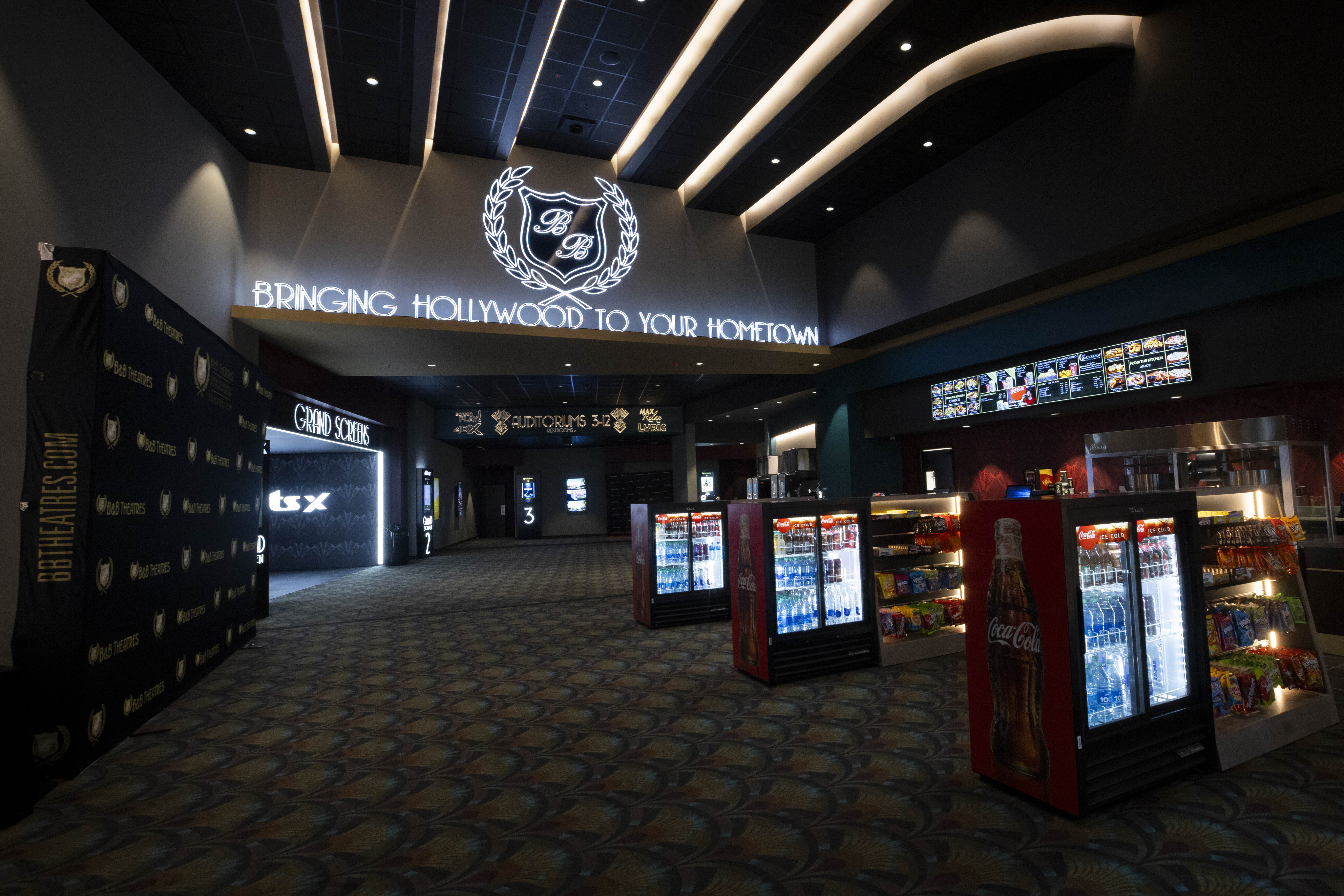 Photos: B&B Theatres, one of the largest movie theater screens in North  America opens in Red Oak