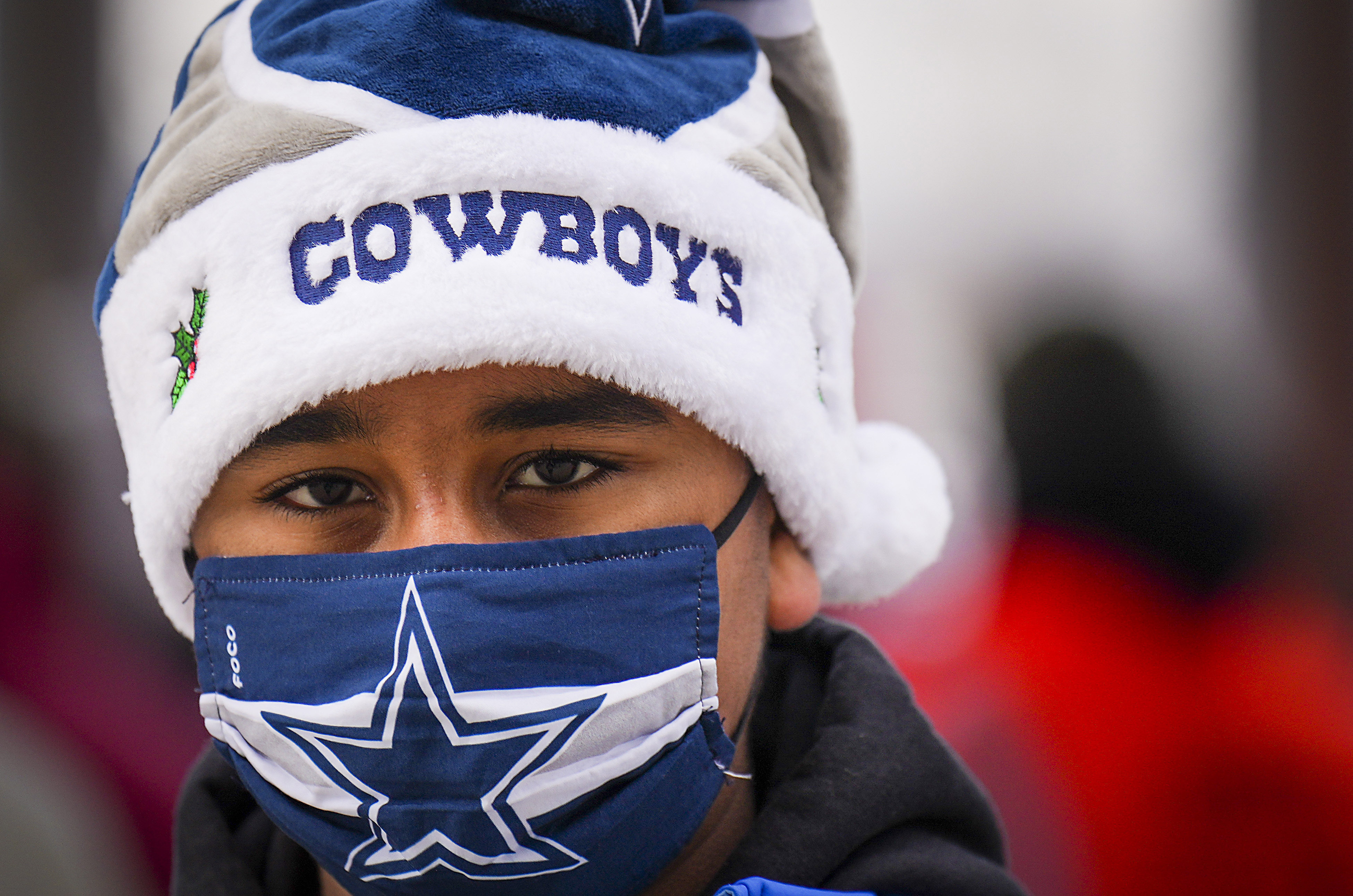 Dallas Cowboys defensive tackle Neville Gallimore (96) celebrates with fans  after an NFL football game against the New York Giants, Sunday, Dec. 19,  2021, in East Rutherford, N.J. The Dallas Cowboys defeated the New York  Giants 21-6. (AP Photo/Steve