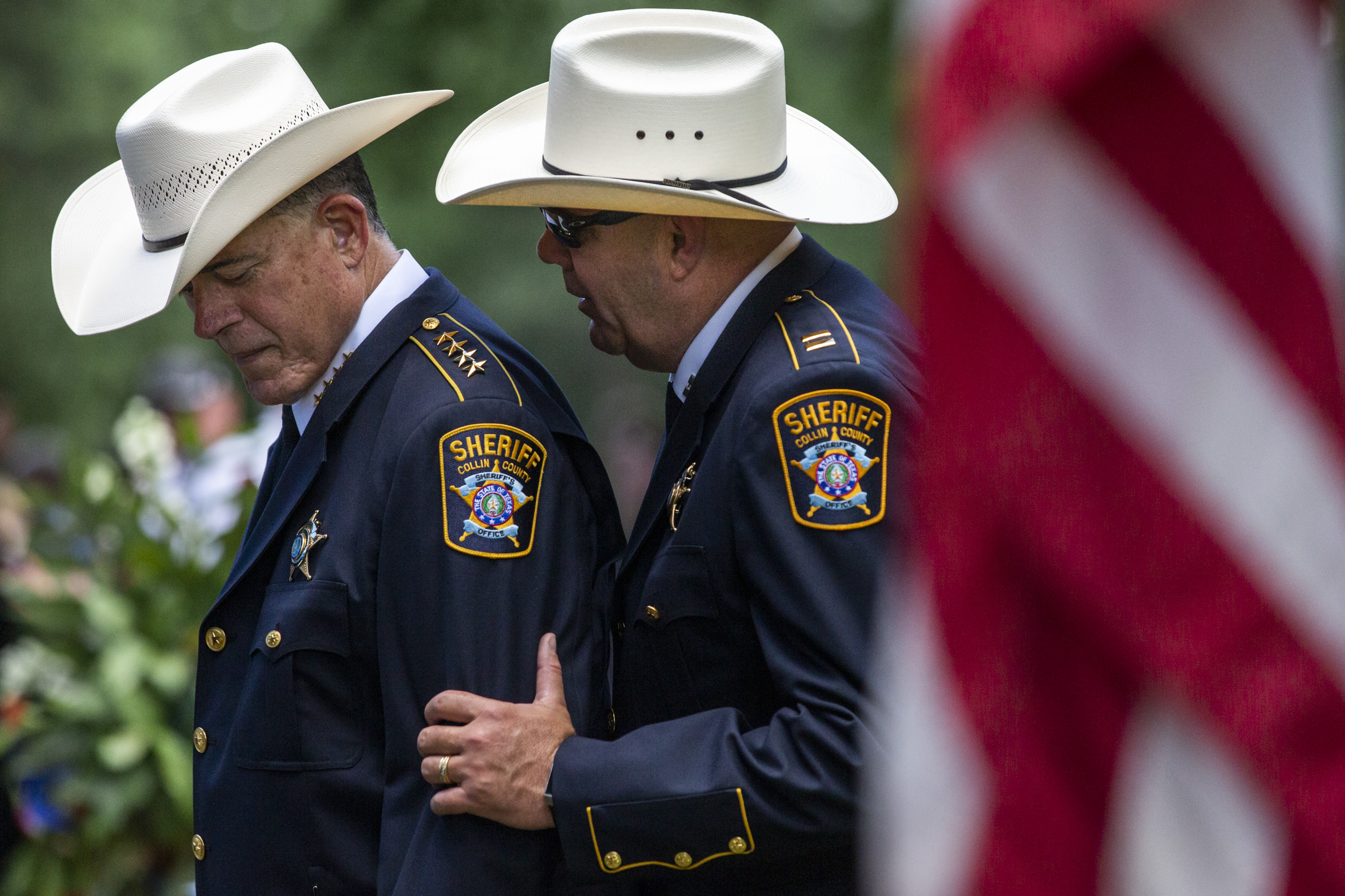 Midland County Sheriff's Office Honor Guard part of Dallas Cowboys national  anthem