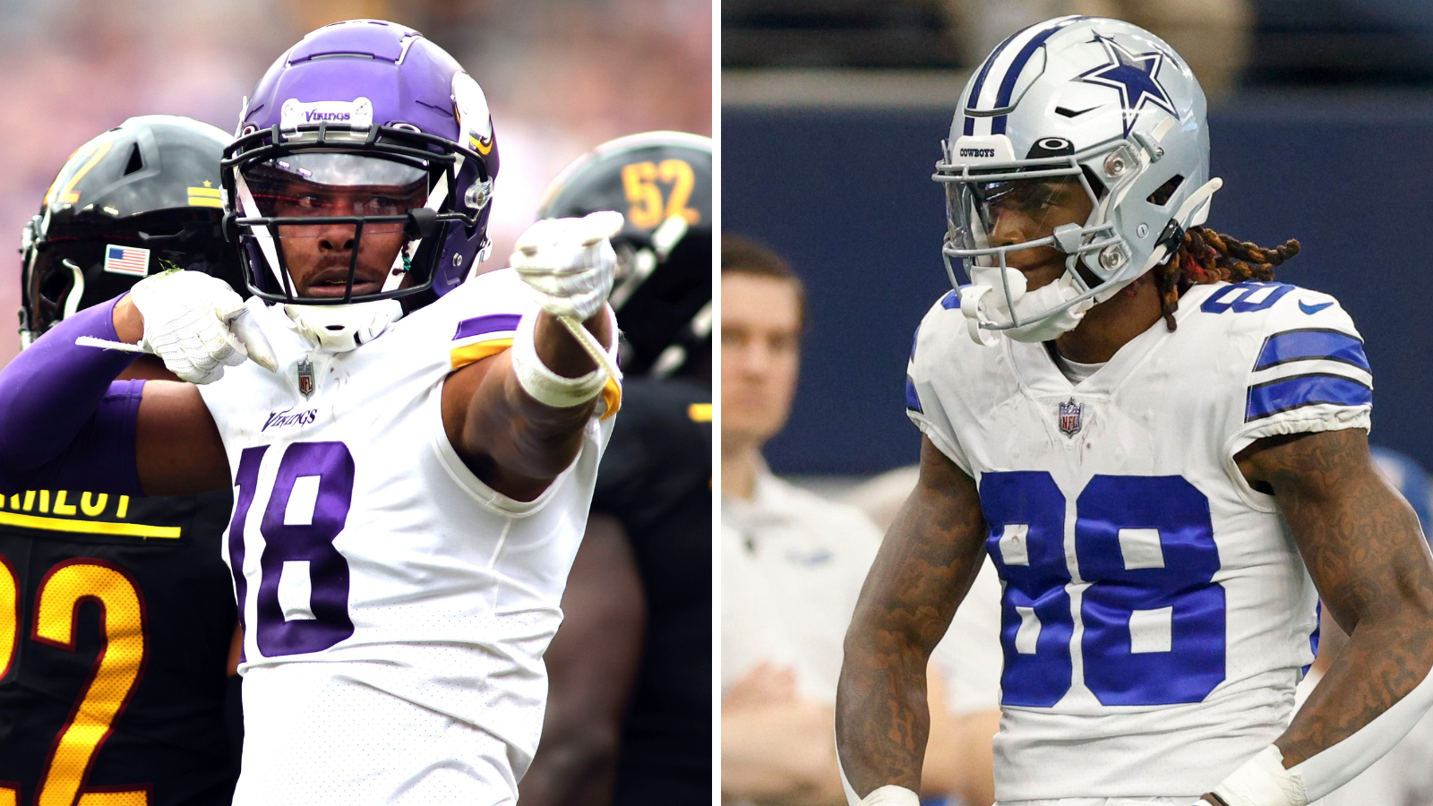 Dallas Cowboys CeeDee Lamb vs. Minnesota Vikings Justin Jefferson for 2023  Offensive Player of The Year? - FanNation Dallas Cowboys News, Analysis and  More