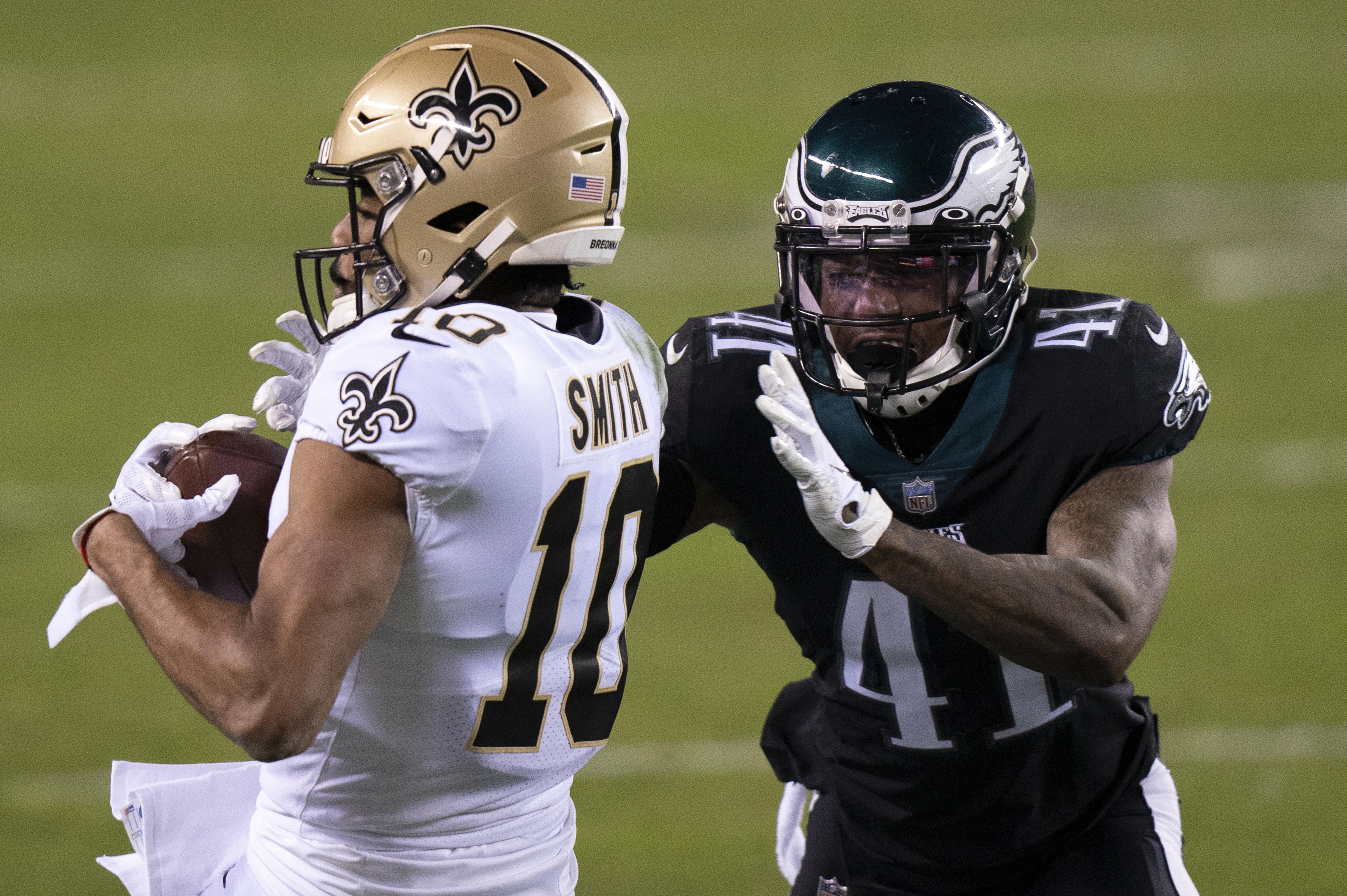 Eagles' CB Darius Slay honored with high school jersey during youth  football camp in his hometown