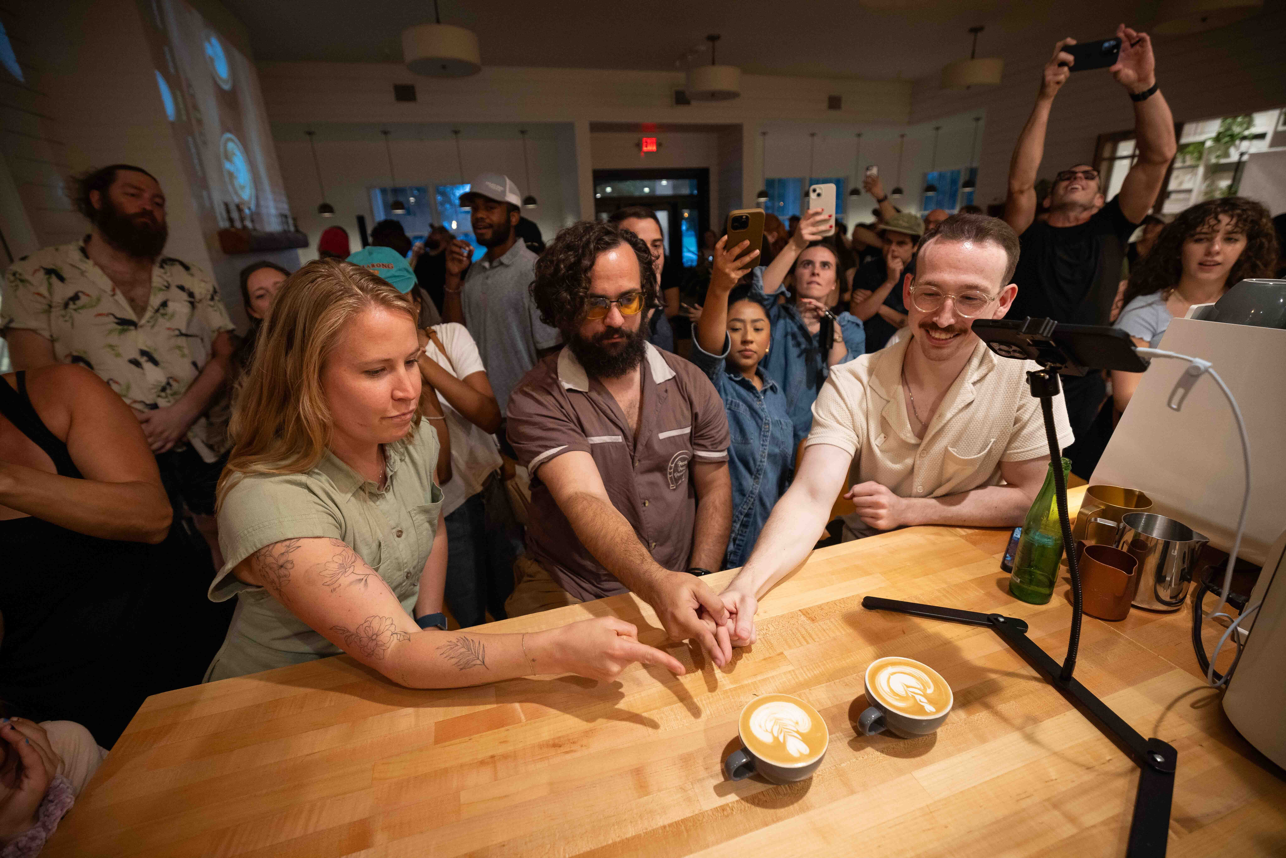 In this D-FW latte art showdown, 37 coffee pros compete and only 1