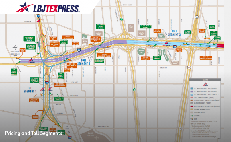 Mapa De Autopistas En Dallas-tx Freeway Dallas Tx El Mas Grande Y Con