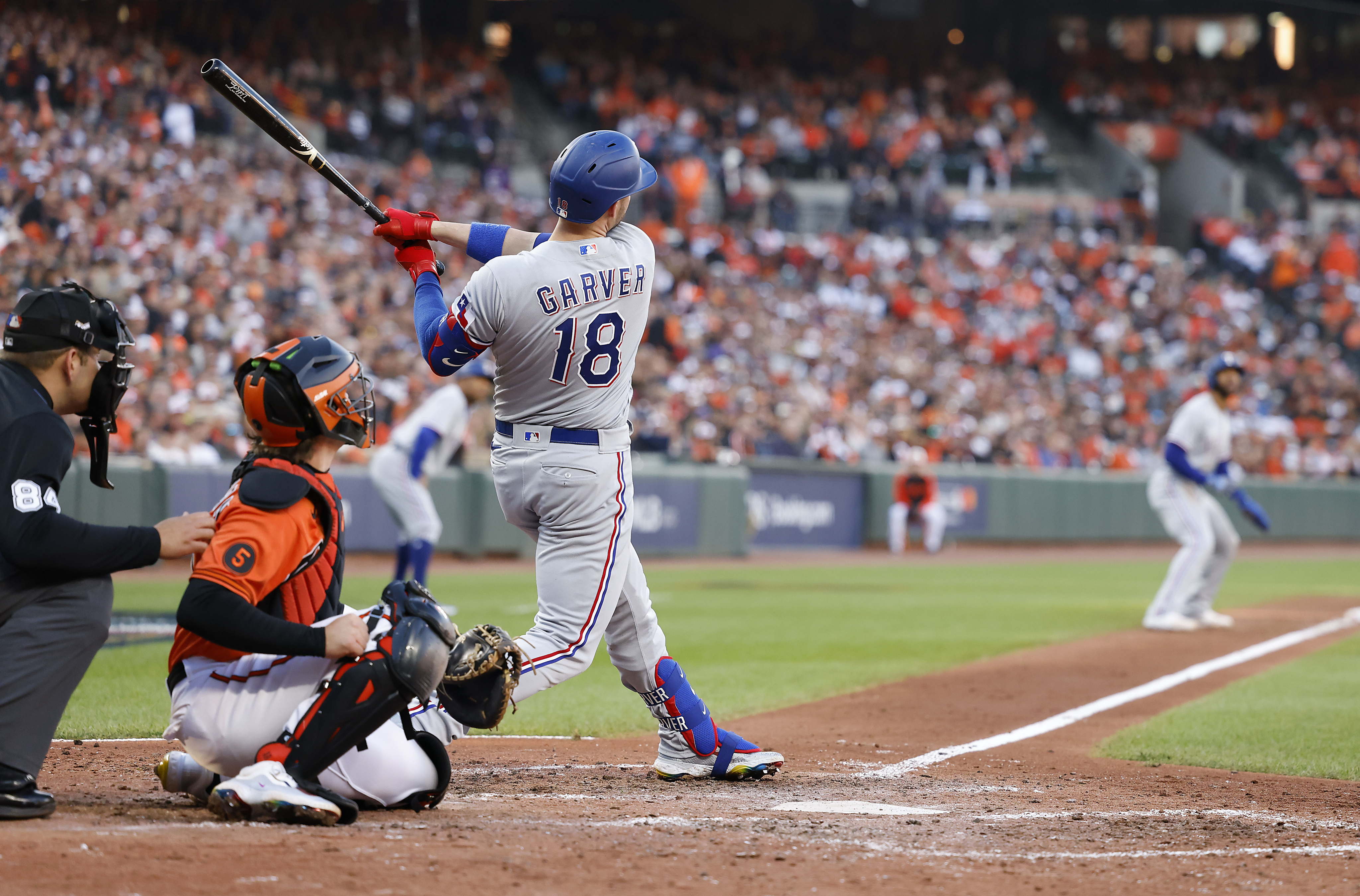 Mitch Garver hits grand slam as Rangers beat Orioles 11-8 in Game 2 of AL  Division Series