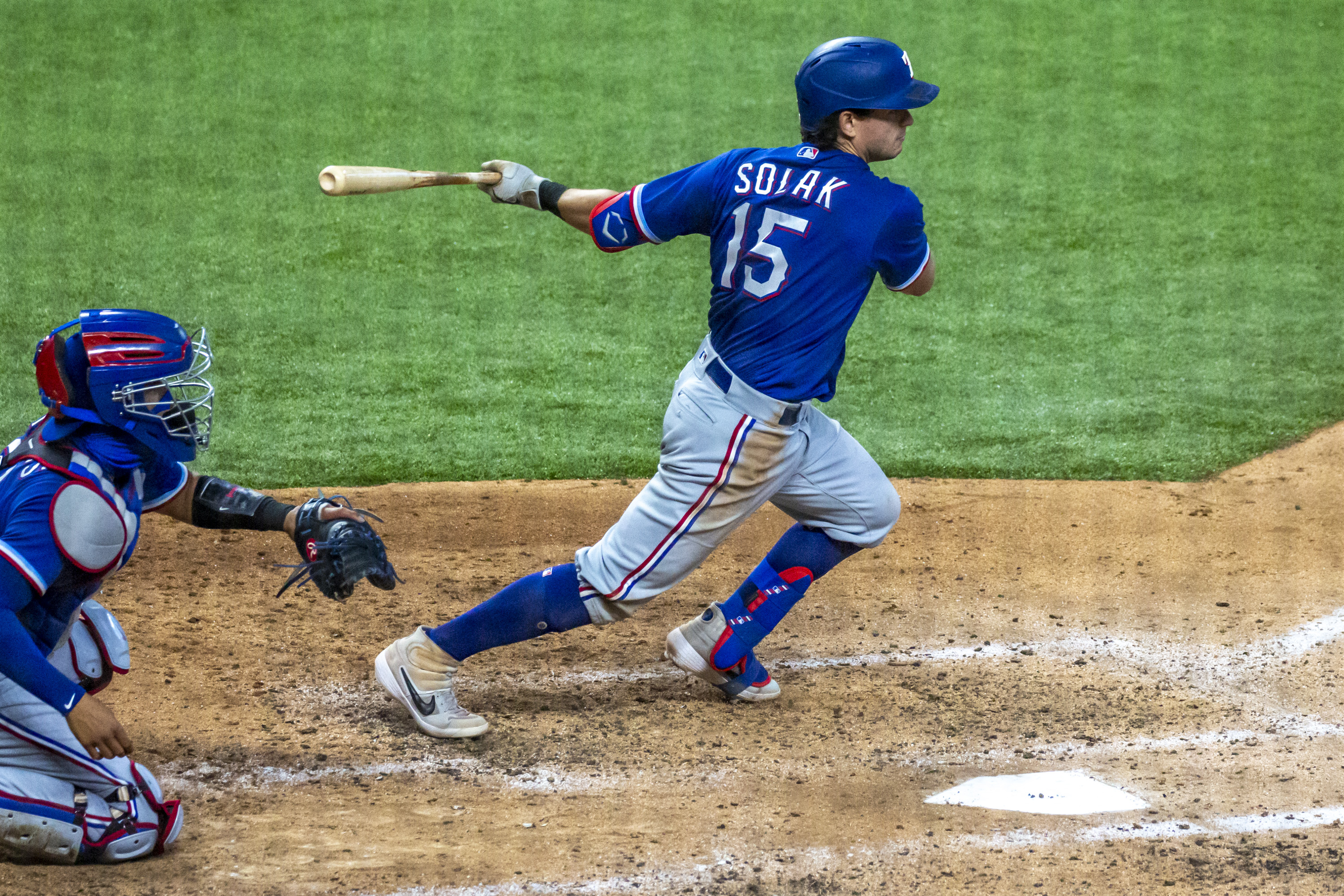 This is a 2020 photo of Shin-Soo Choo of the Texas Rangers baseball team.  This image reflects the Texas Rangers active roster as of Wednesday, Feb.  19, 2020, when this image was