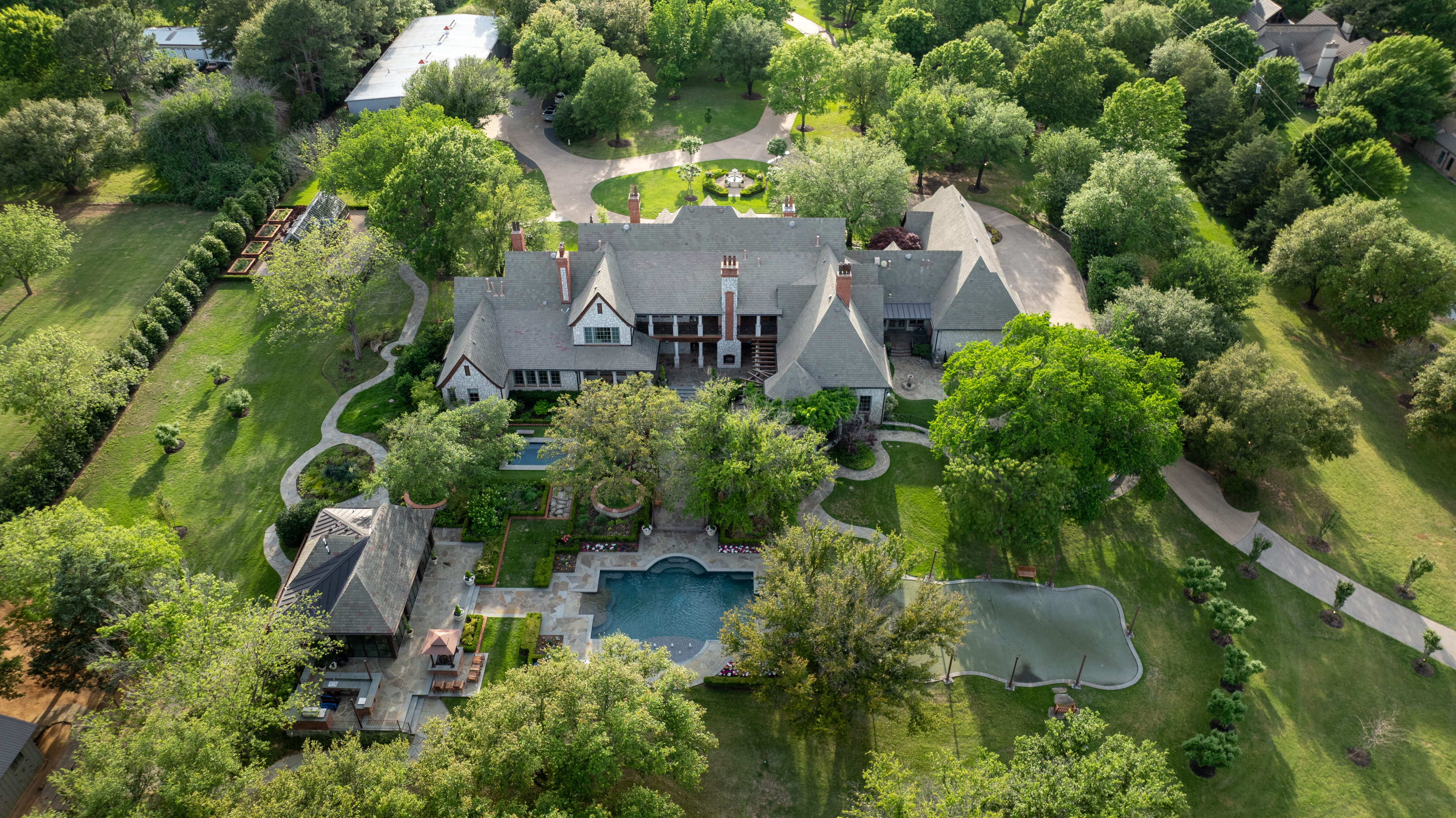 An English manor-style estate in Colleyville hit the market for $8.75 million.
The home at...