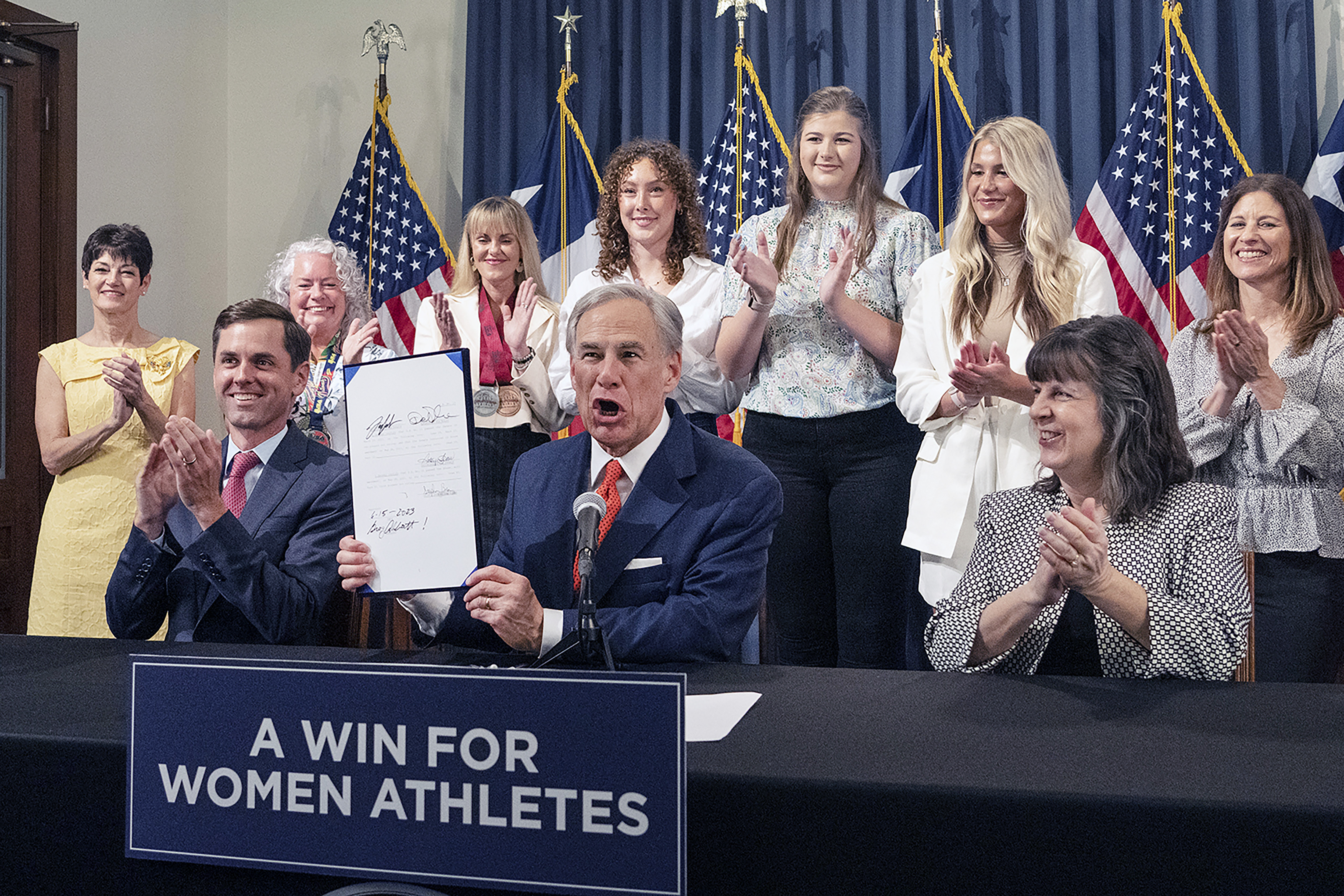 Texas bans transgender athletes in college sports under new law signed by