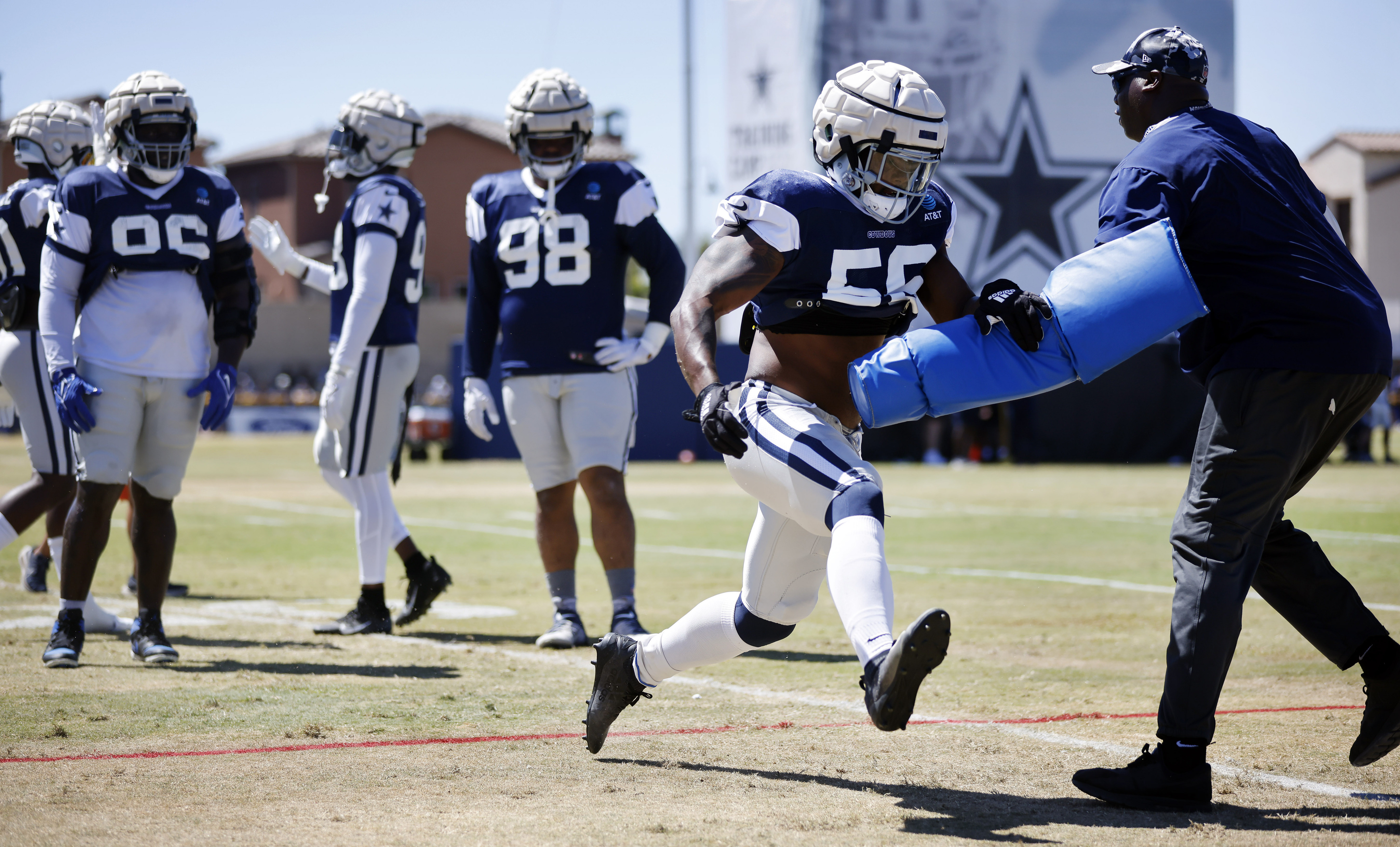 Dallas Cowboys defensive end Dante Fowler Jr. (56) is seen during an NFL  football game against the Cincinnati Bengals, Sunday, Sept. 18, 2022, in  Arlington, Texas. Dallas won 20-17. (AP Photo/Brandon Wade