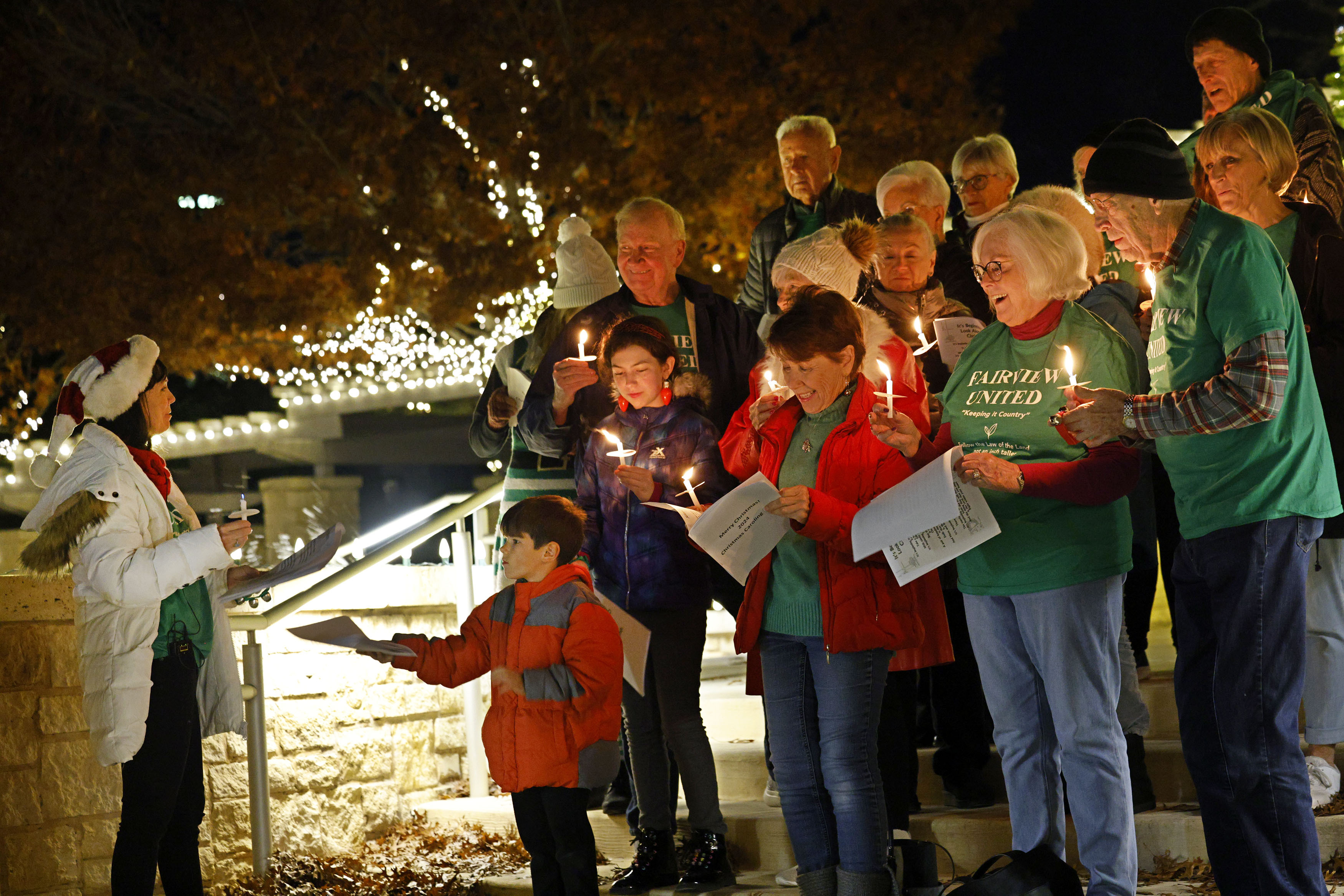 Fairview resident Pamela Sailor, left, who helps to organize the Legal Defense Fund Choir...