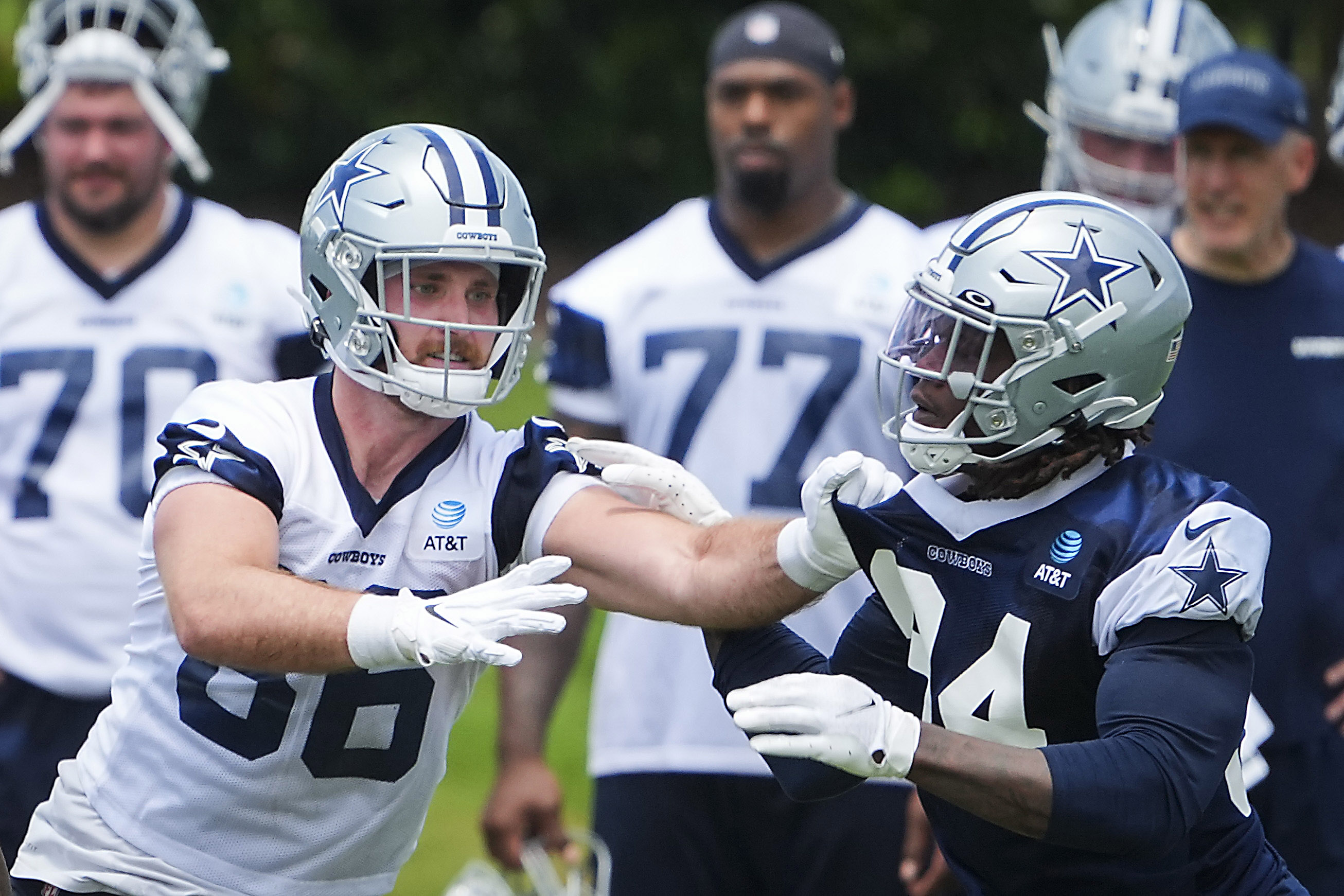 Cowboys training camp 2022: T.J. Vasher delivers eye-popping grab