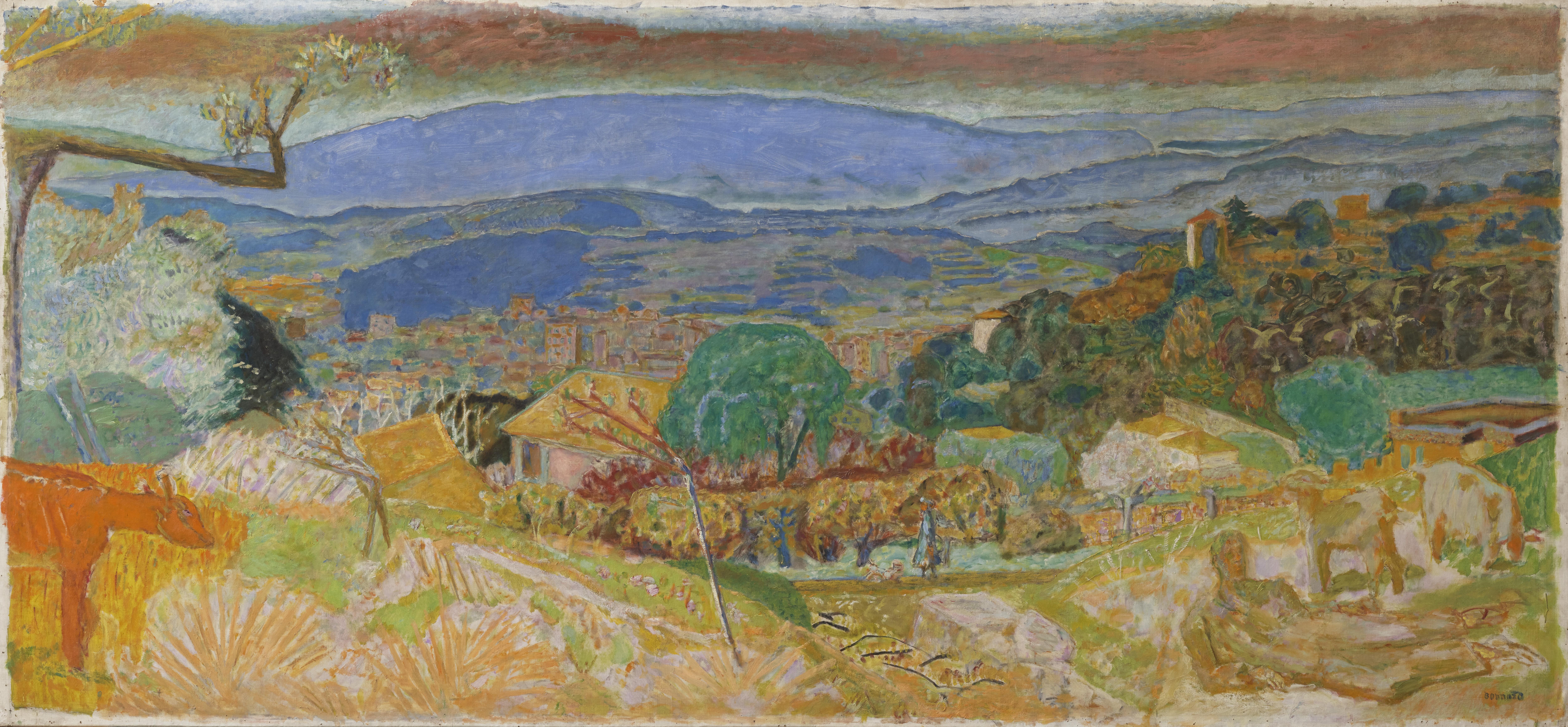 A spring landscape (c.1935) by Pierre Bonnard – Artchive