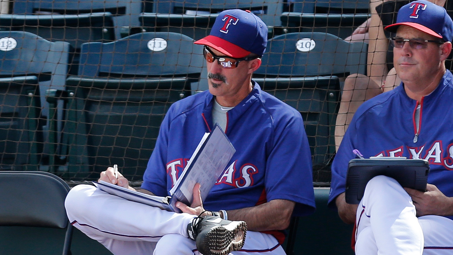 Greg Maddux Helps His Brother at Texas Rangers Spring Training