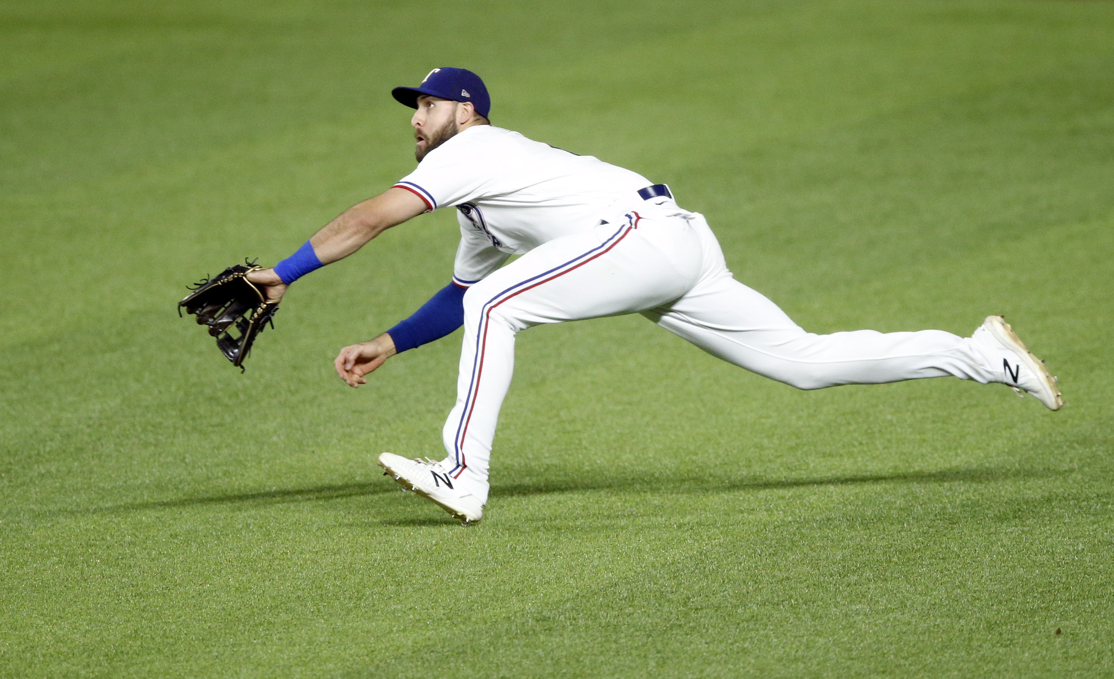 What are the Rangers' future plans in right field after Joey Gallo