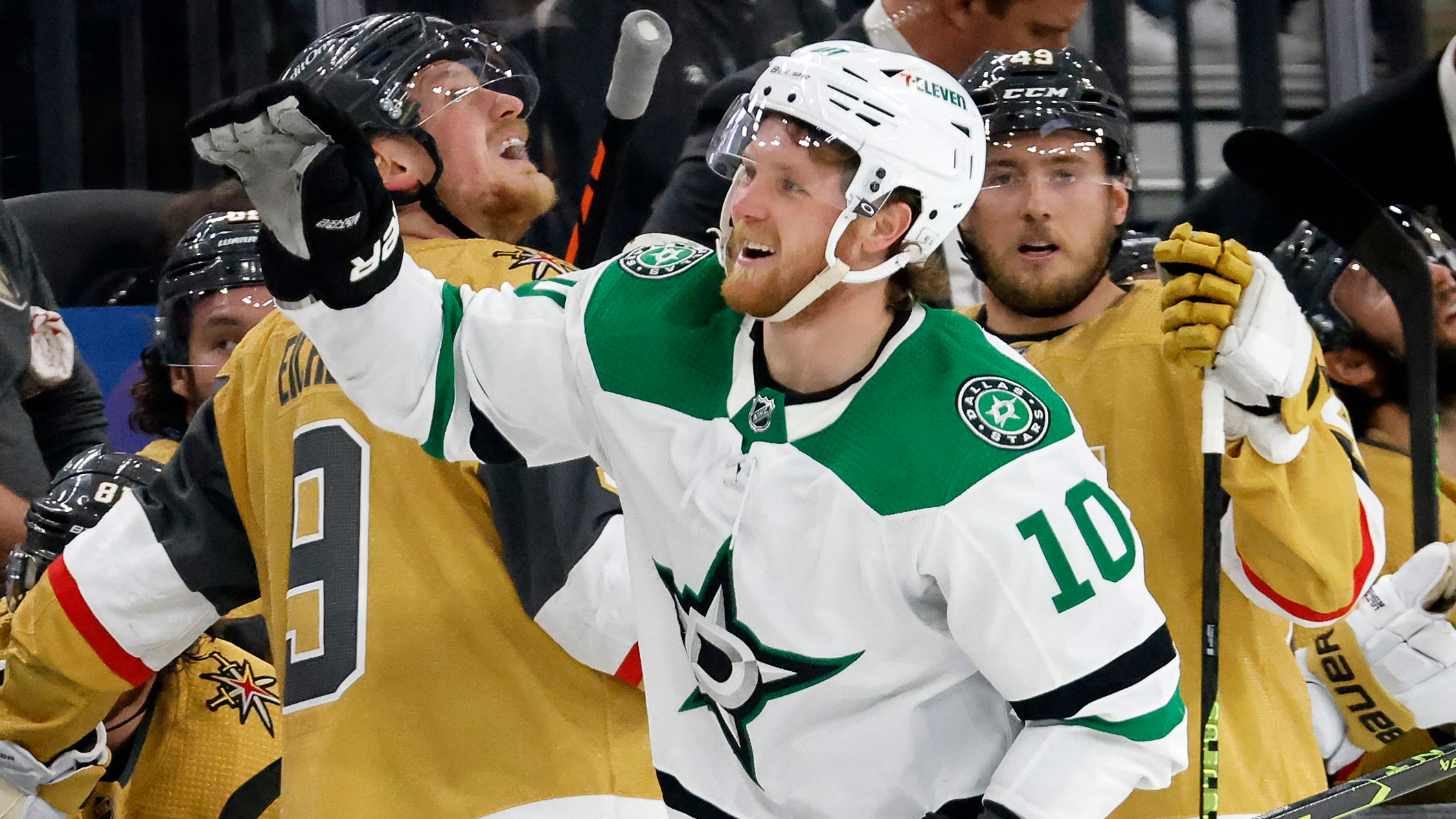 Photos: Stars debut blackout uniforms, Ty Dellandrea celebrates first NHL  goal in win vs. Red Wings
