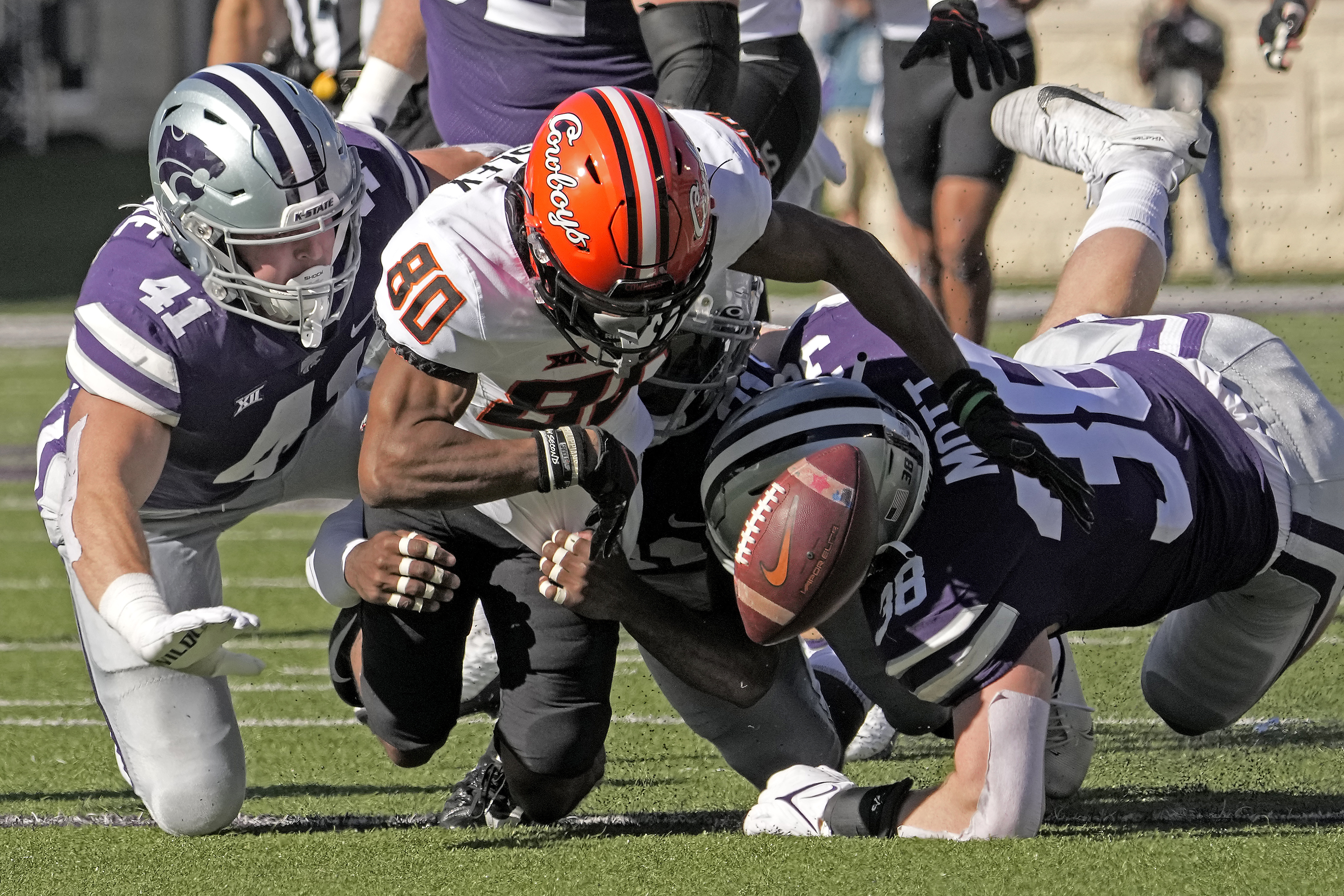 Kansas state football player hurt today