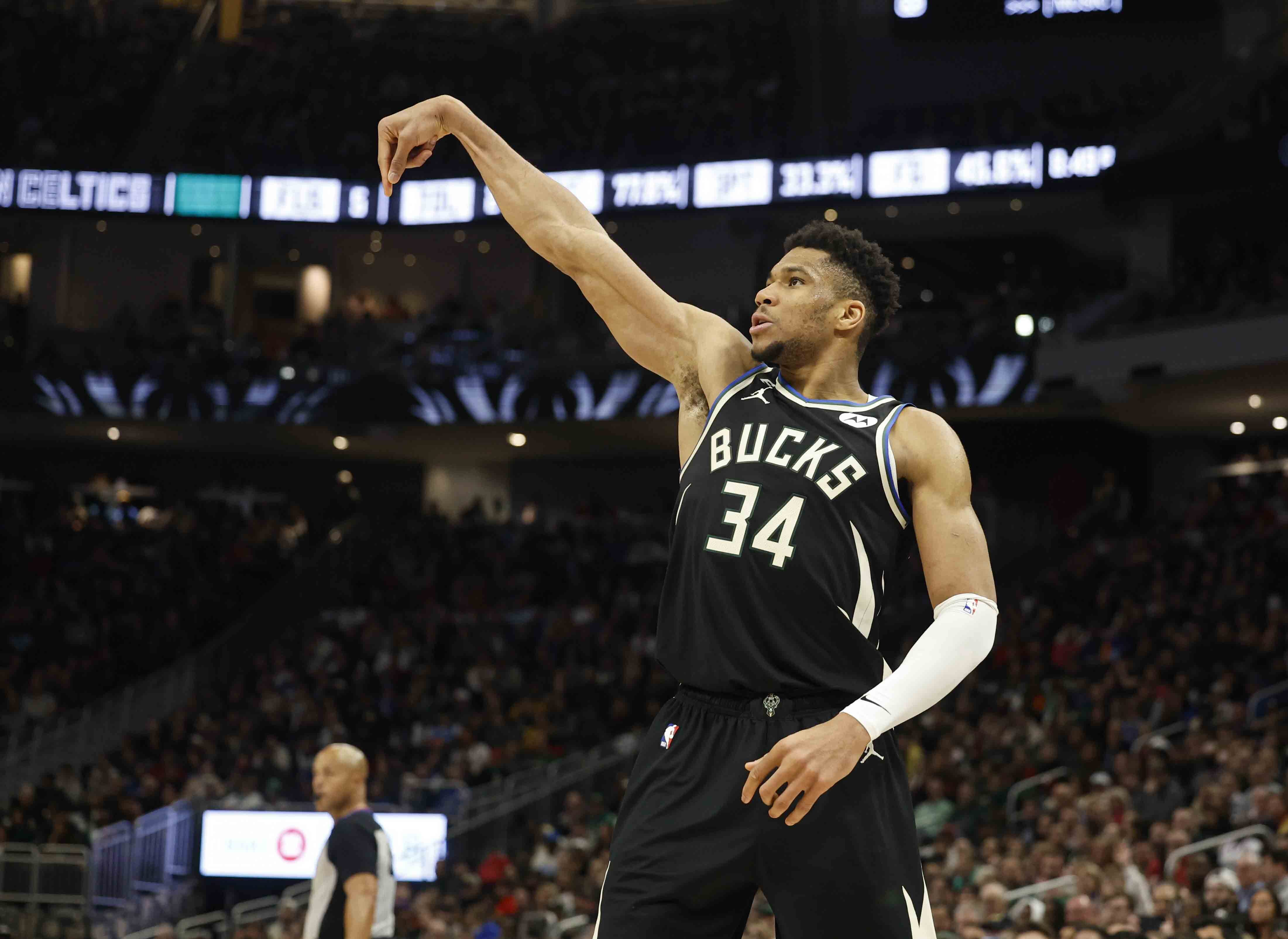 Giannis Antetokounmpo of Team Giannis blocks a shot attempt from LeBron  James of Team LeBron in the fourth quarter of the NBA All-Star Game on  Sunday, Feb. 16, 2020 at the United