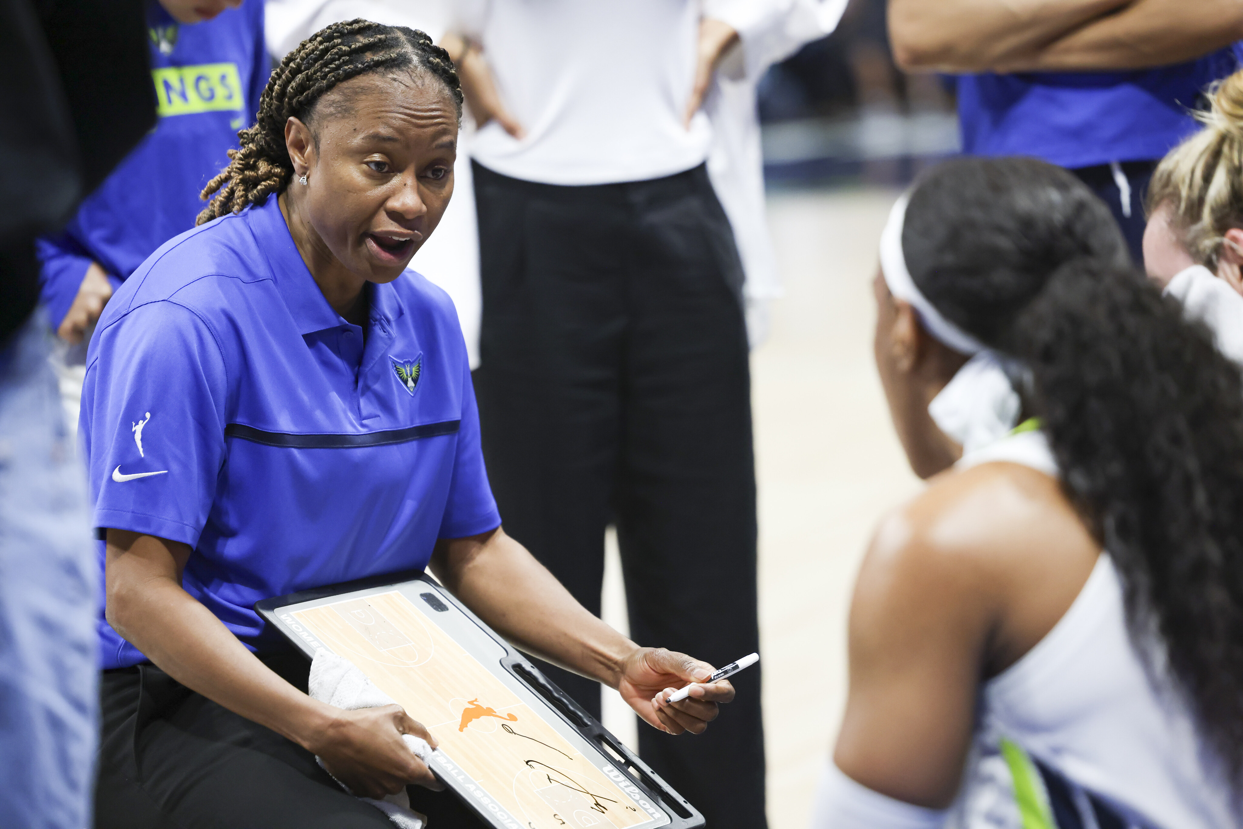 Wings coach Vickie Johnson, center Teaira McCowan take home monthly WNBA  honors