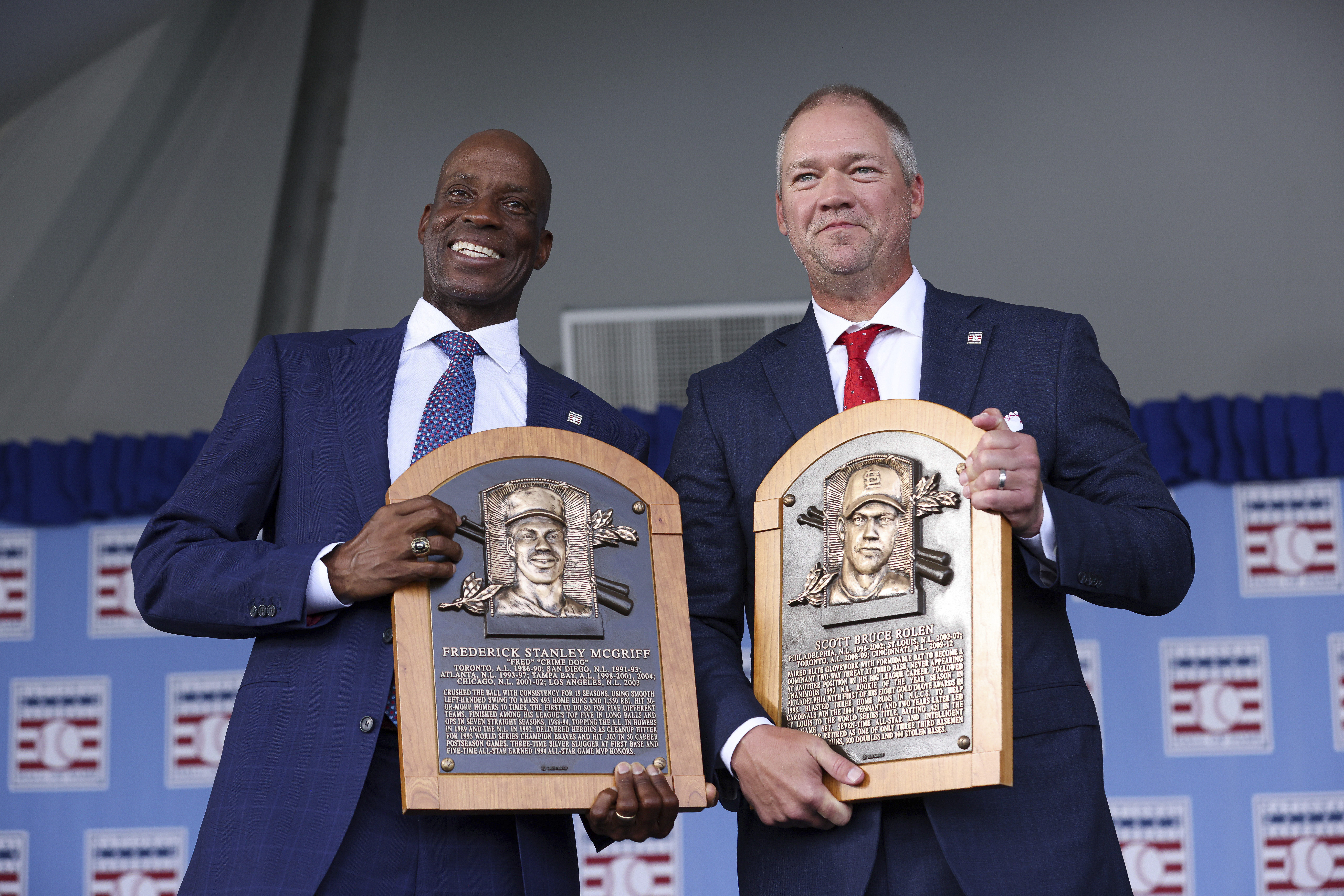 MLB greats Scott Rolen, Fred McGriff inducted into Baseball Hall of Fame