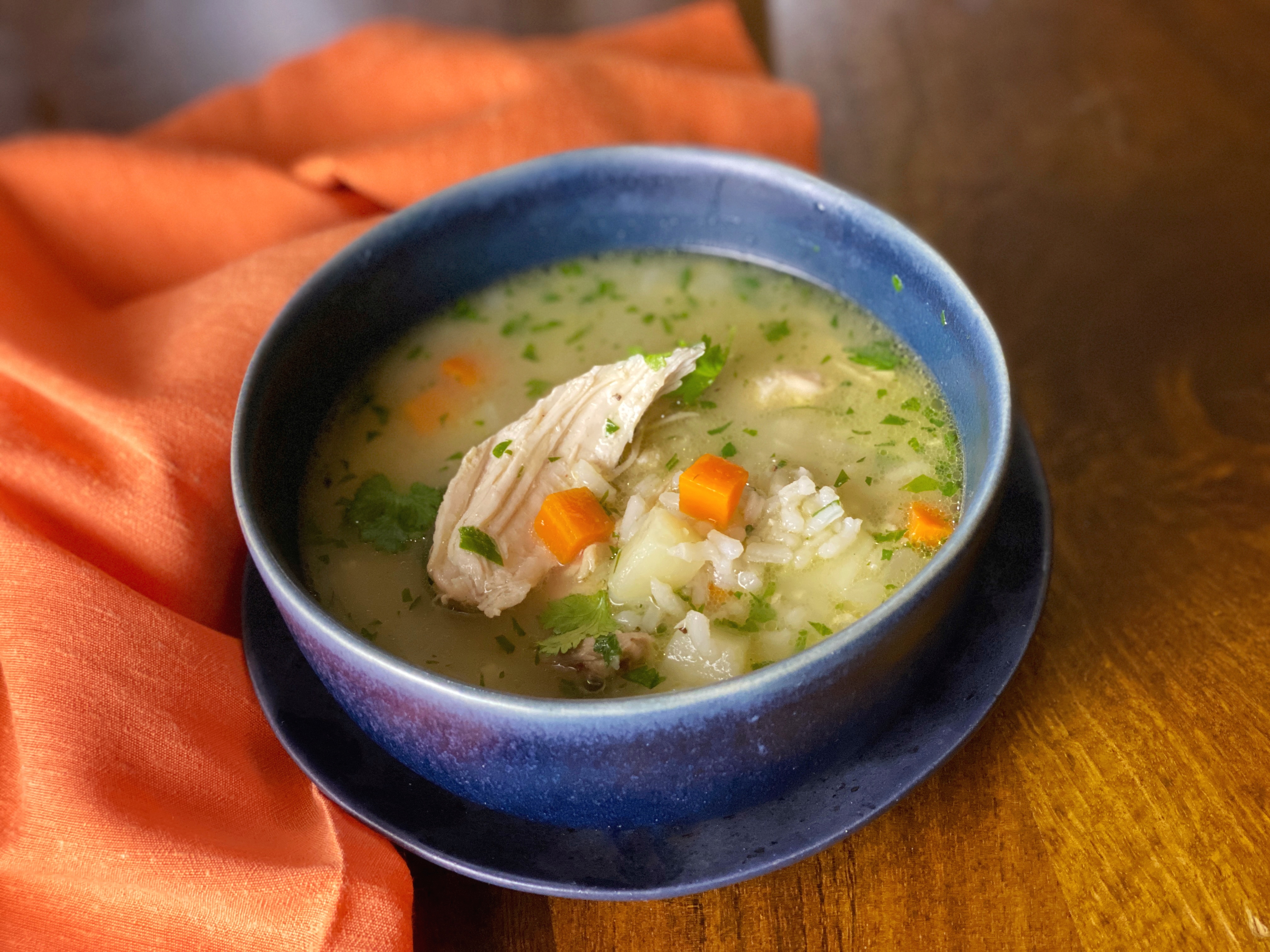 Rich Homemade Chicken Soup l Panning The Globe