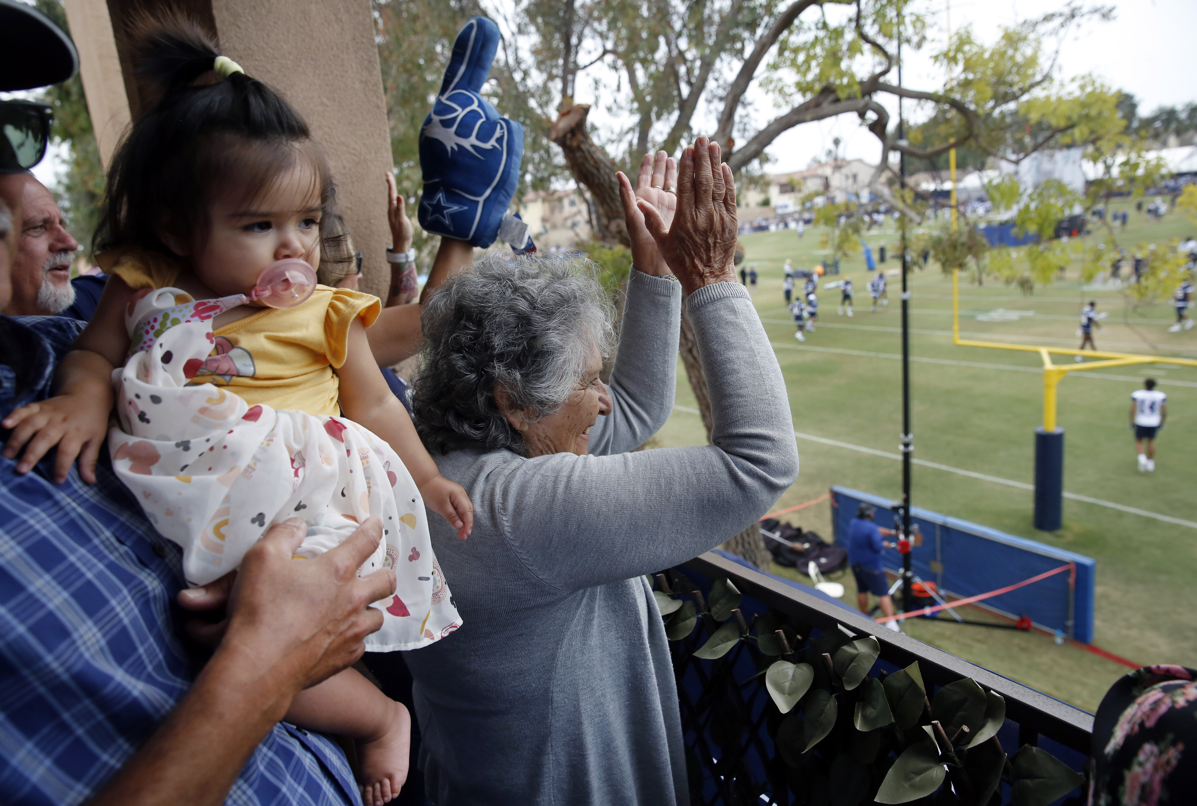 Photos: Fans turn out for Cowboys second practice, Jerry hoists a trophy  during opening ceremonies, Saturday's training camp action in Oxnard