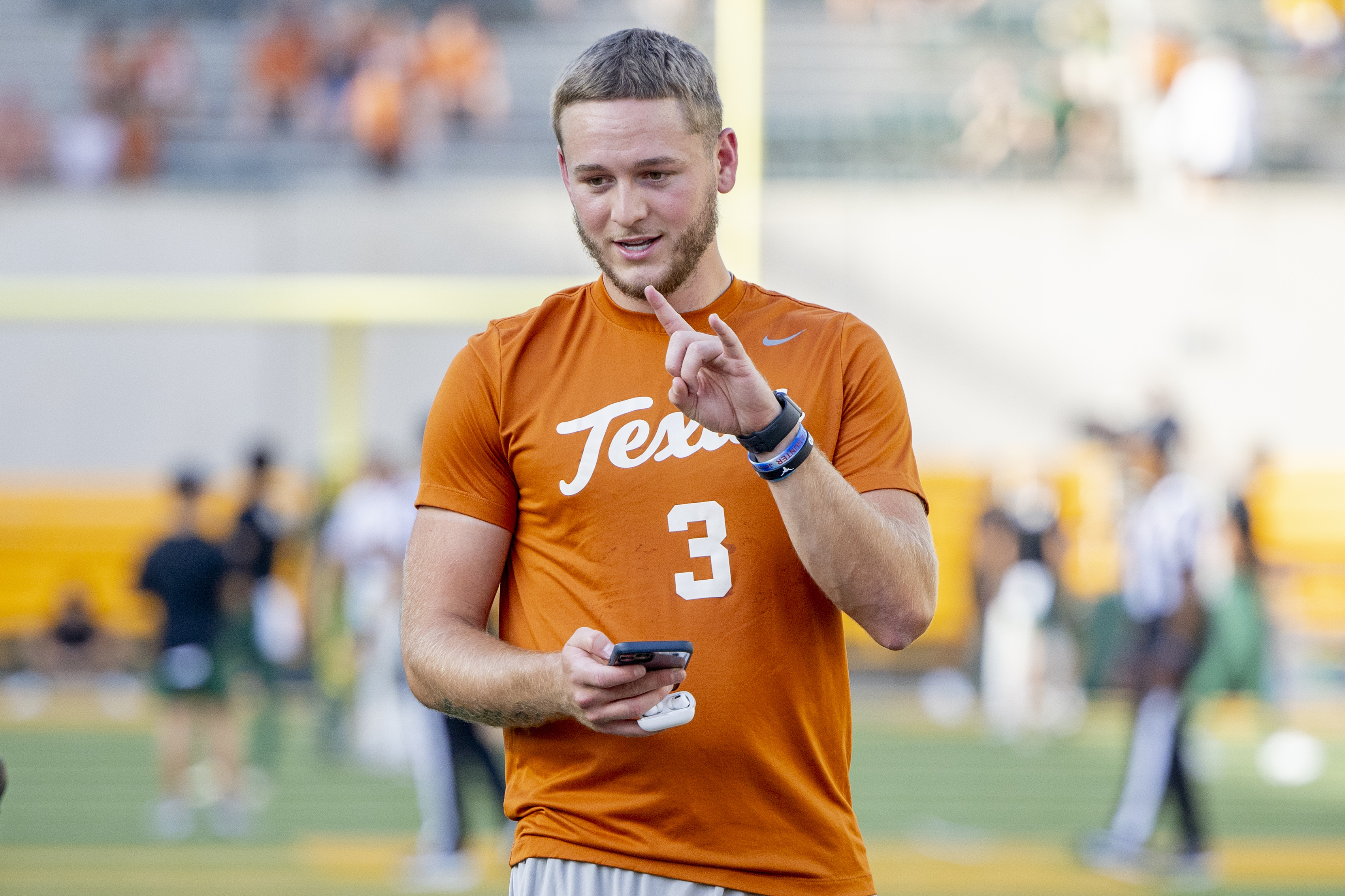 Trending Now] New Custom Texas Longhorns Jersey Orange