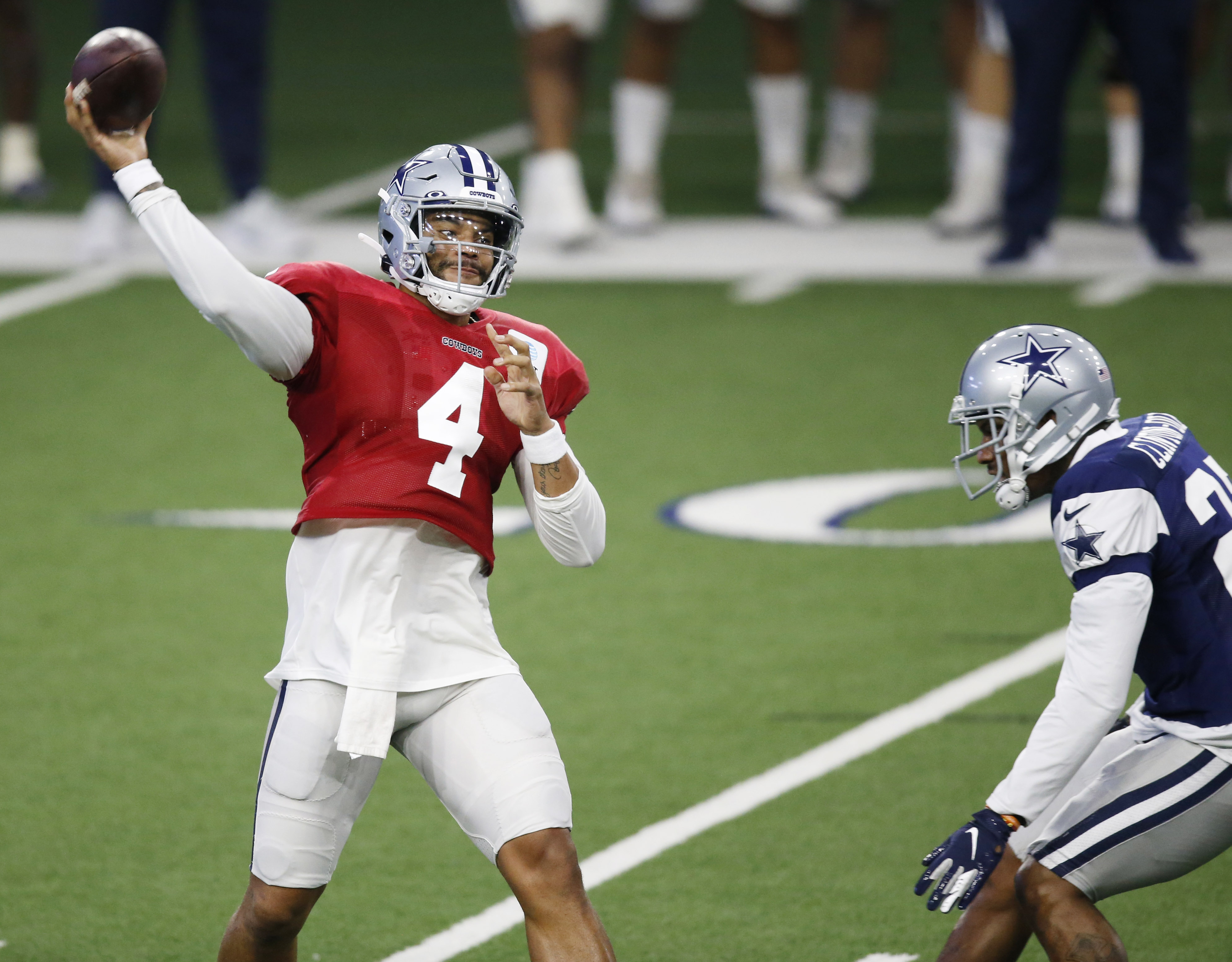 Photos: Cowboys' Dak Prescott run drills with students at his Football  ProCamp