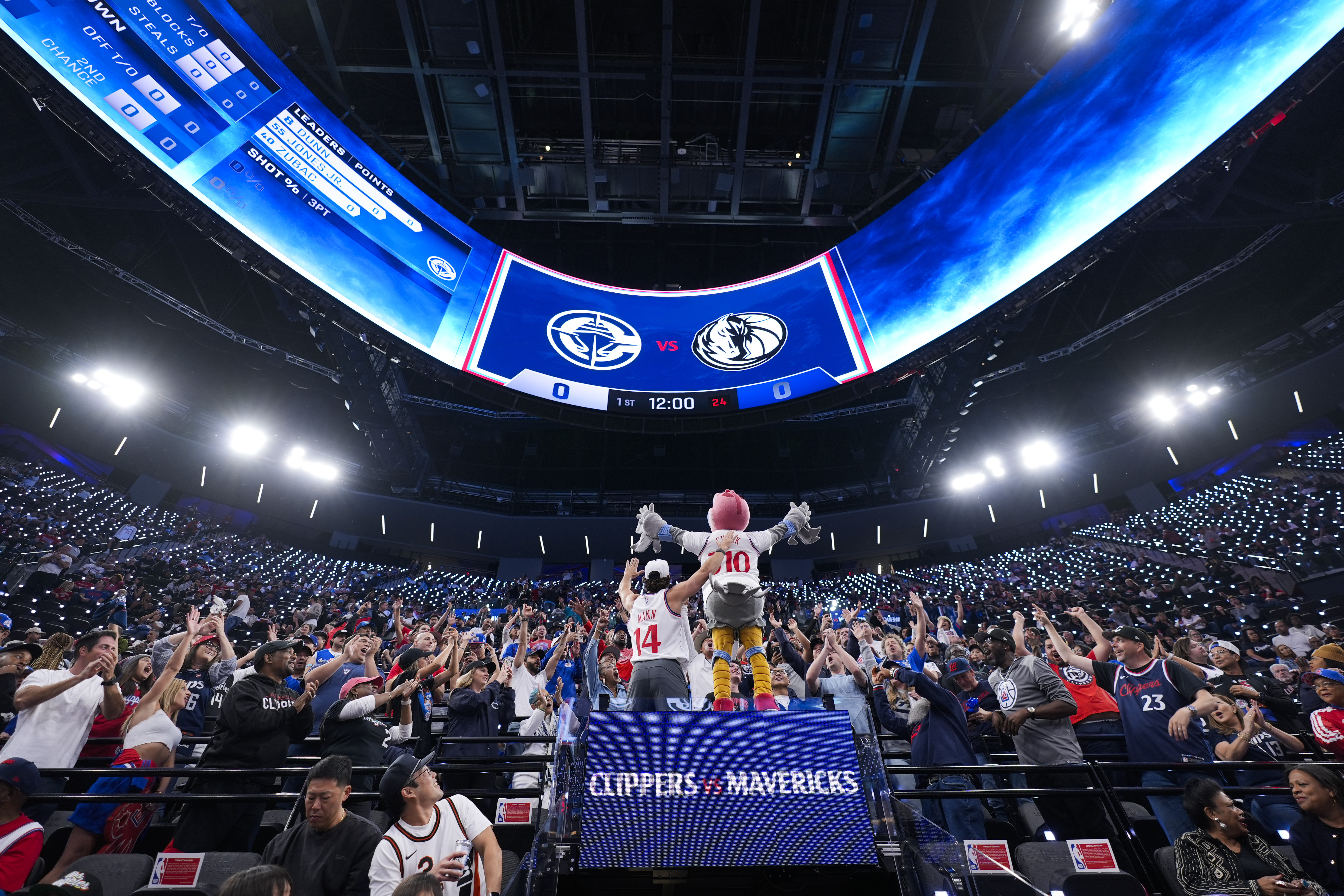 Intuit Dome opens its doors to fans for preseason meeting between  Mavericks-Clippers
