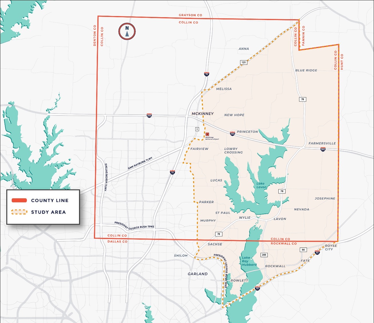 Collin County Line Map Collin County Planning For Transportation Expansion As Population Booms