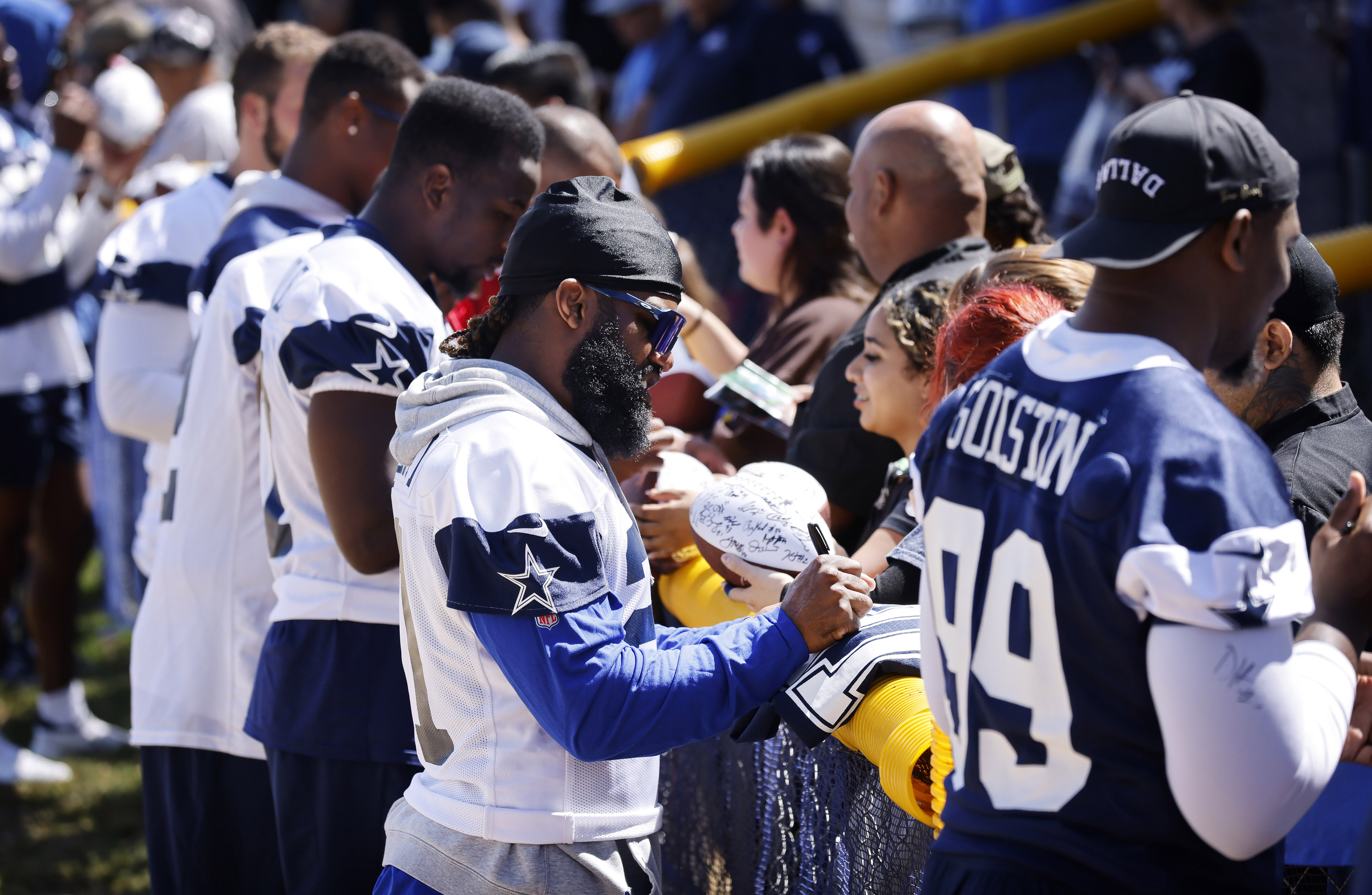 Cowboys training camp photos: QB Dak Prescott celebrates his 29th birthday  with the fans