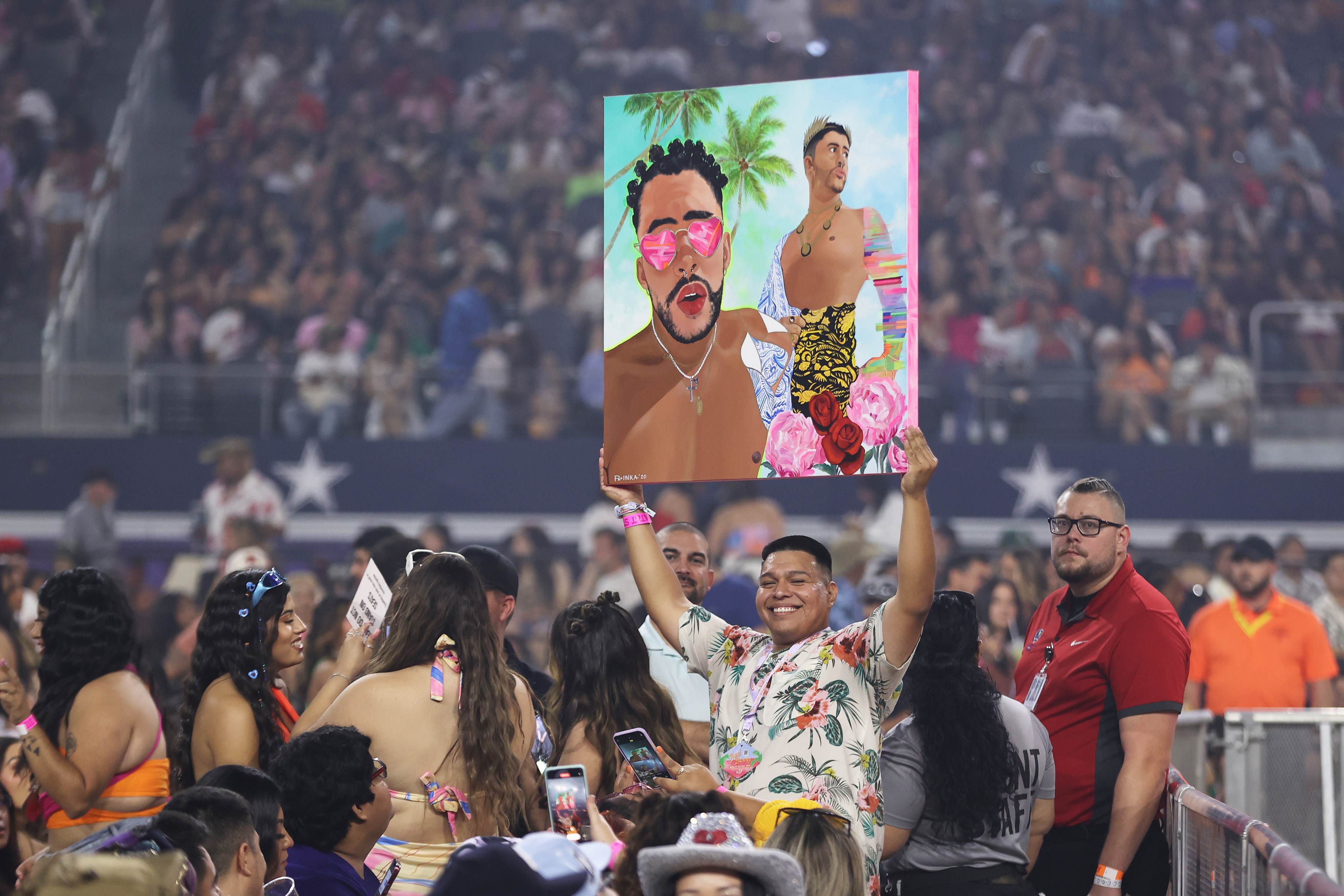 Fans at Bad Bunny's concert came dressed as boldly as their fave