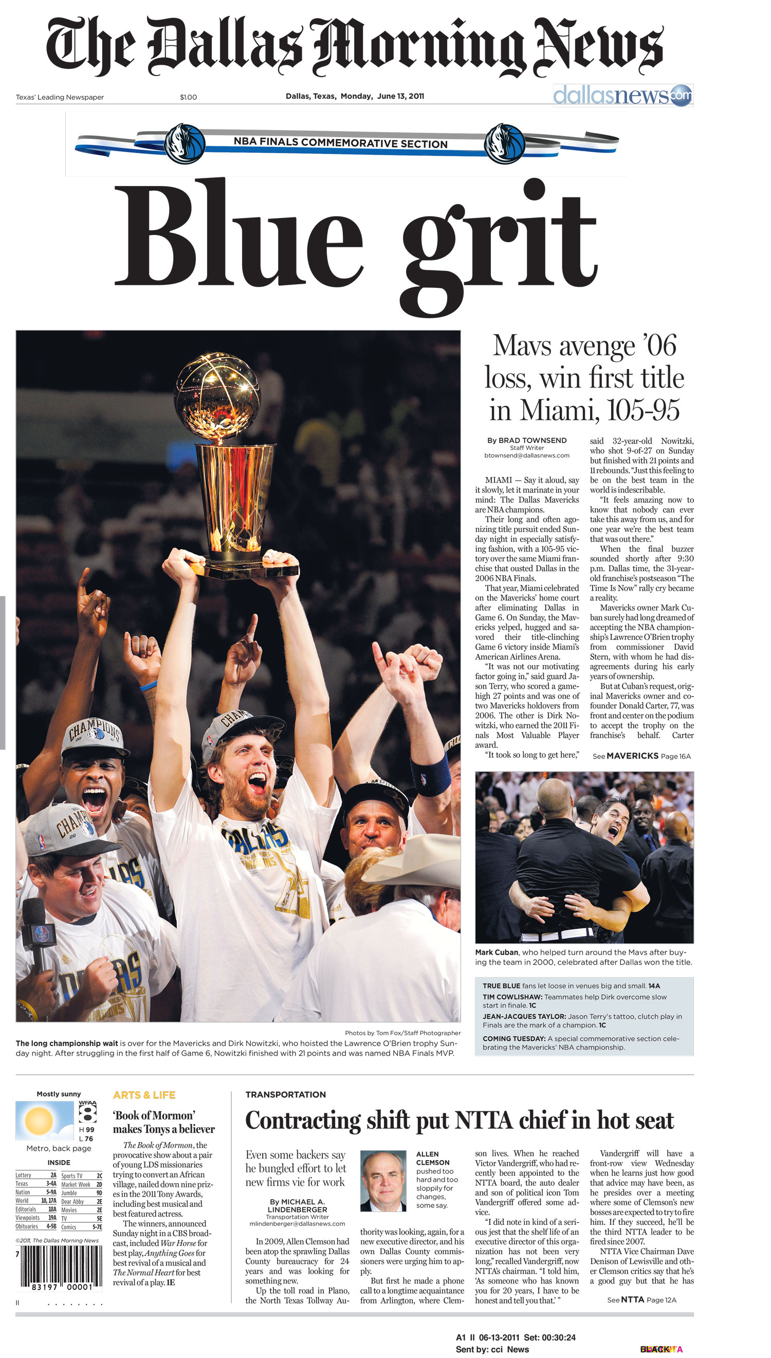 10 years ago, Dirk Nowitzki and the Dallas Mavericks won their first NBA  championship