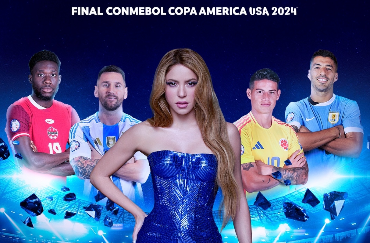 Shakira se presentará en el medio tiempo de la final de la Copa América 2024. (Foto: Conmebol)