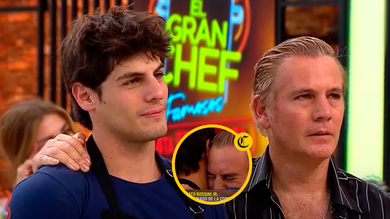 Renato Rossini Jr. queda fuera de "El gran chef" y su padre llora eliminación | Foto: EGCF - Latina TV - YouTube (Captura de video) / Composición EC