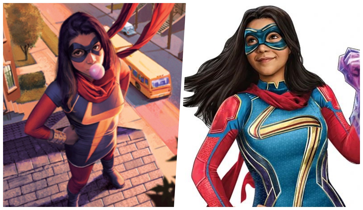 Iman Vellani interpretará a la versión del MCU de Ms. Marvel. (Fuente: Marvel Studios/Marvel Comics/Disney+)