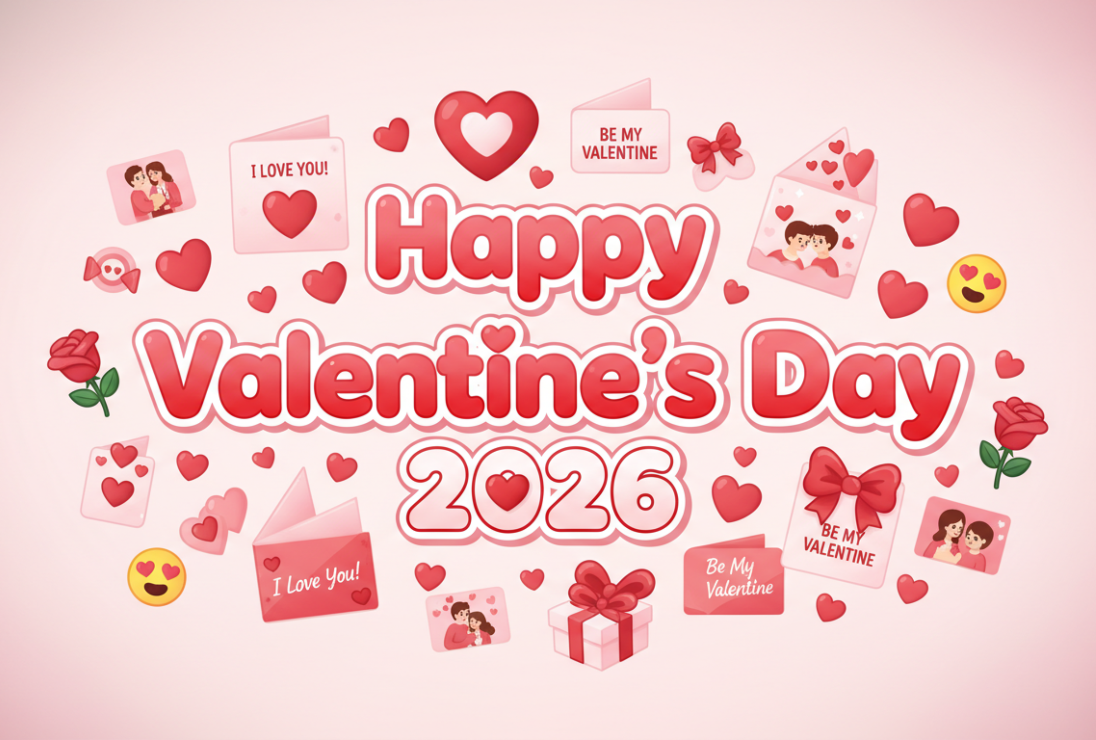 Feliz Día de San Valentín 2026! Encuentra las mejores imágenes, tarjetas y GIFs para dedicar a esa persona especial este 14 de febrero. Sorpréndela con frases de amor únicas y mensajes románticos perfectos para compartir en redes sociales. ¡Comparte el amor! | Imagen creada por Depor usando Gemini AI