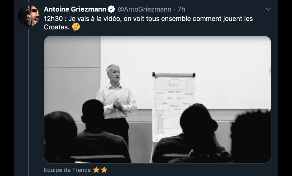 Antoine Griezmann recordó el título de Francia en el mundial Rusia 2018 en redes sociales