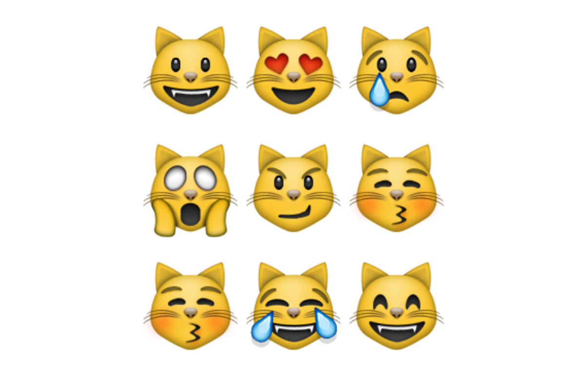 Emoji De Gato Con Ojos De Corazón Amor Por Las Mascotas Con Emoji De