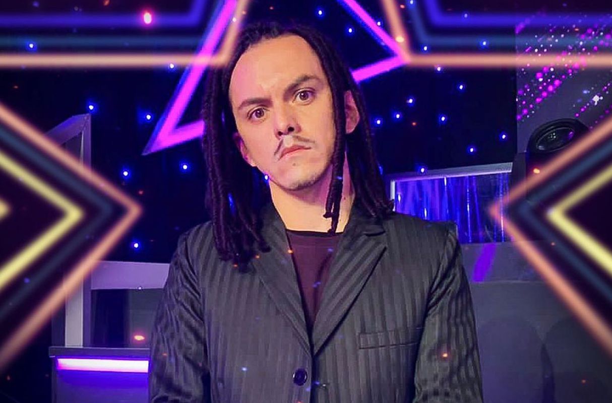 Paolo Ávalos, imitador de Jonathan Davis de Korn, abandonó la competencia por decisión del jurado. (Foto: @rayoenlabotella)