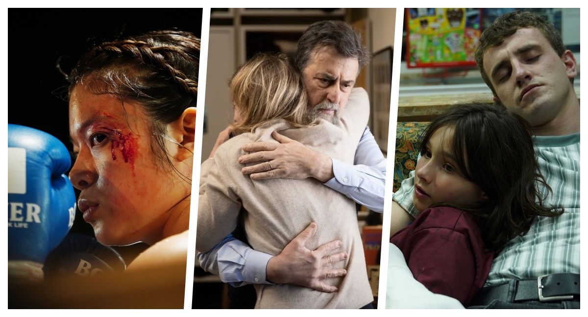 Algunas películas destacadas de la Semana del Cine Ulima: de izq. a der.: "Pequeña, lenta pero firme" de Sho Miyake, "Tres pisos" de Nanni Moretti, y "Aftersun" de Charlotte Wells.