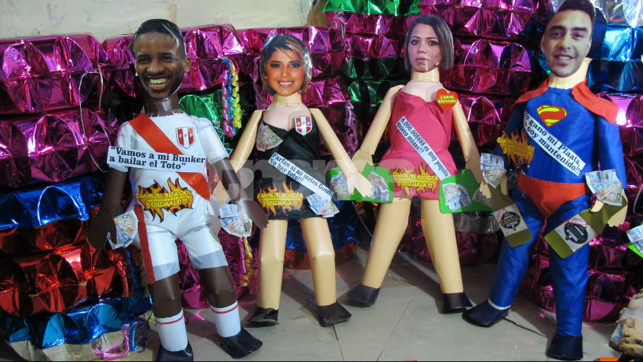 Año Nuevo Piñatas de Yahaira Plasencia, Jefferson Farfán y Ricardo