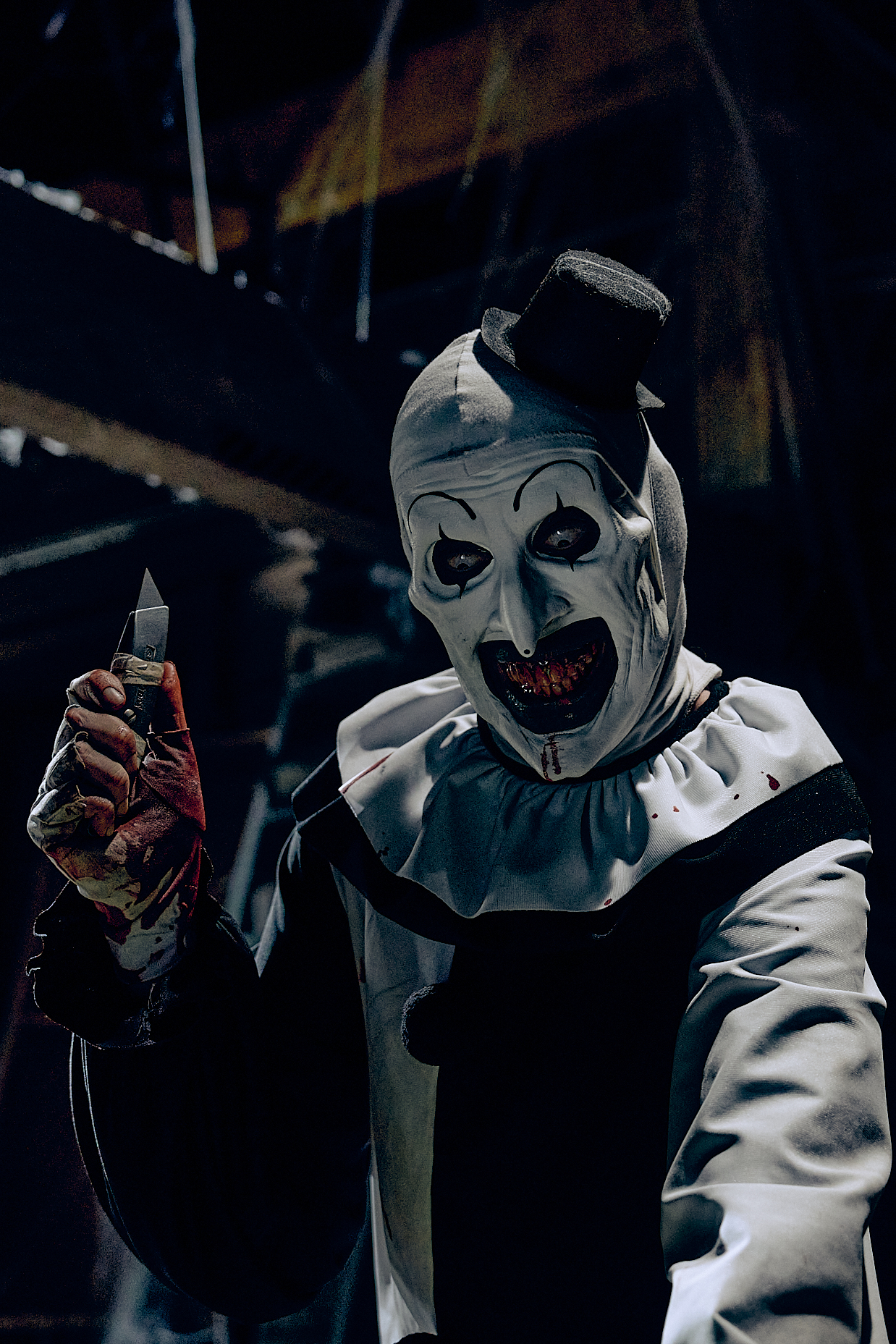 Imagen de Art el payaso, personaje icónico de la cinta "Terrifier" creada por Damian Leone. (Foto: Diamond Films)