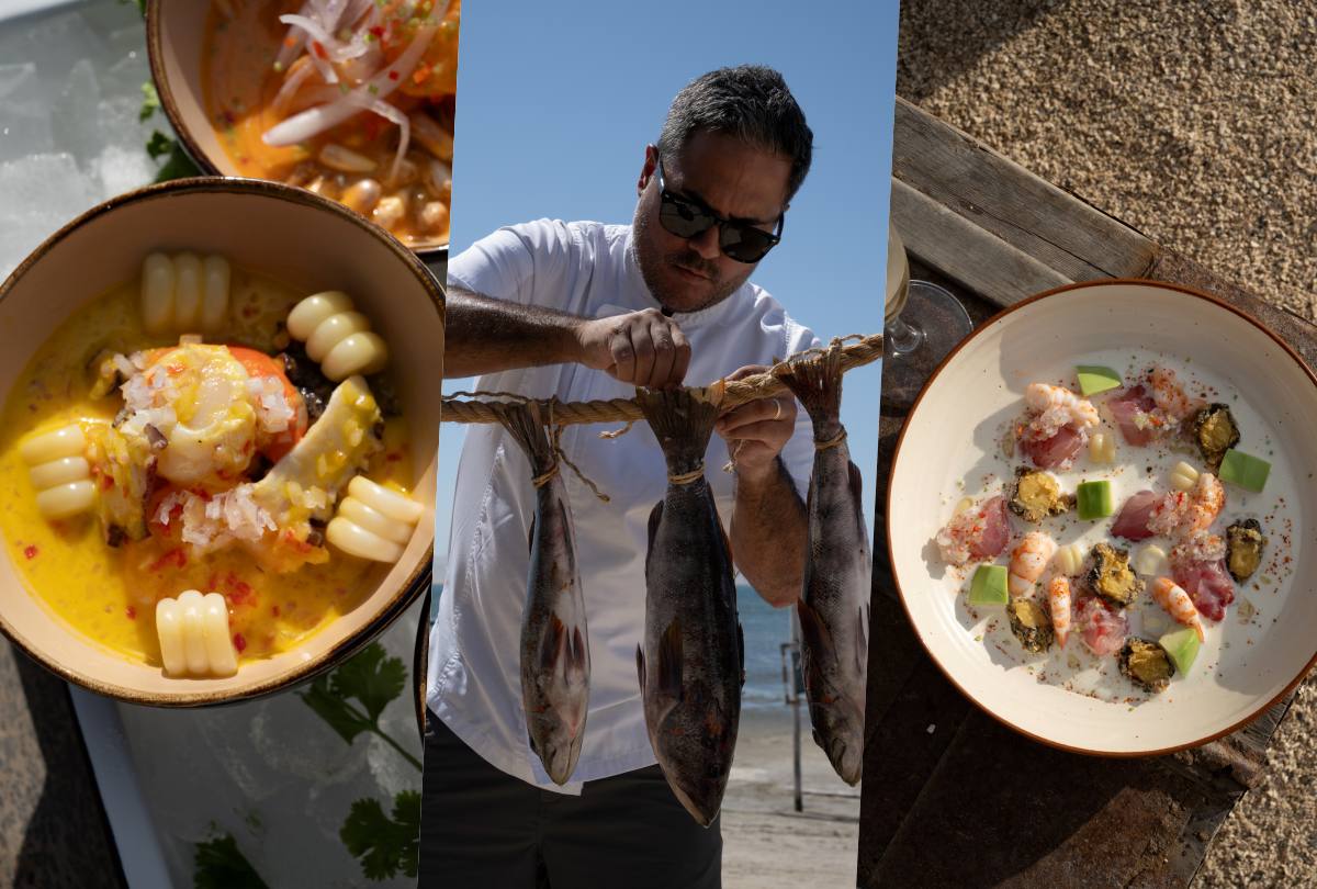 Frente al mar de Paracas, Renzo Miñán encuentra nueva inspiración para la carta de Vaivén. (Fotos: Luis Morales Tineo/ Difusión)