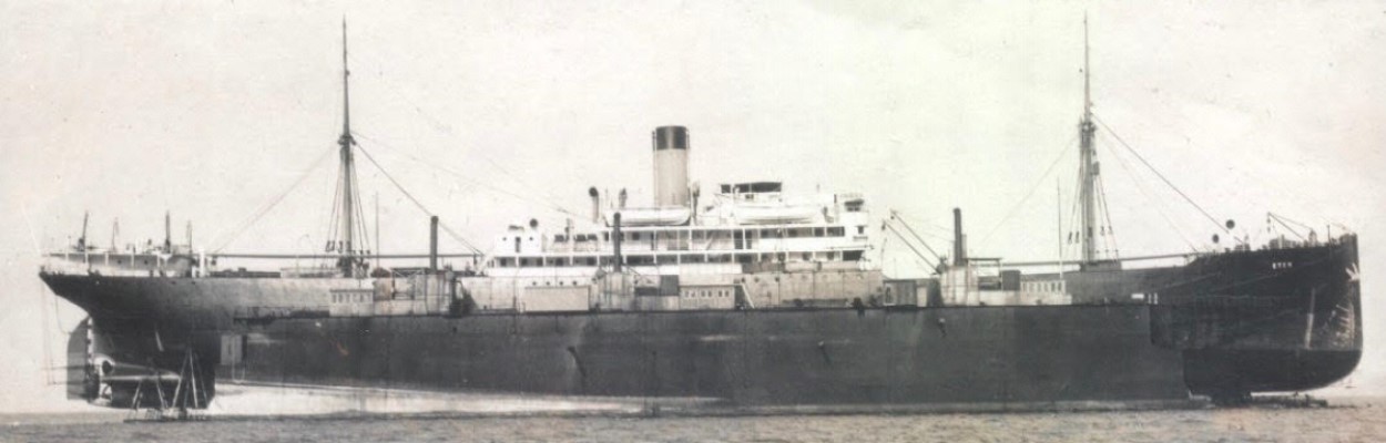 Vista del transporte Rímac, tal como fue llamado finalmente el buque alemán Rhakotis. (Foto: Instituto de Estudios Históricos Marítimos del Perú)