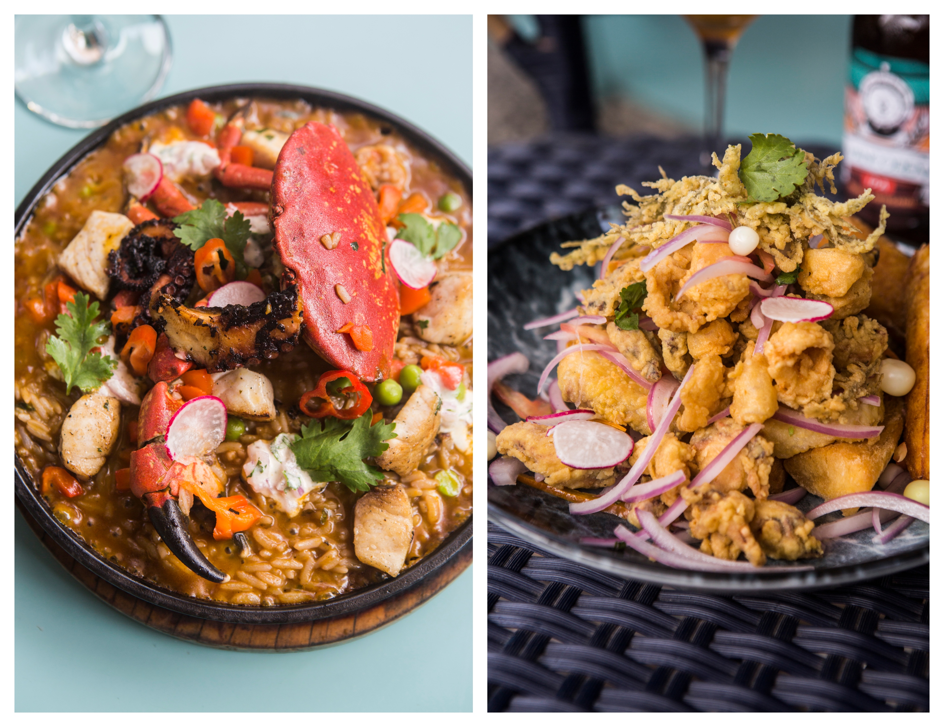 Una de las novedades de la carta: un arroz aparihuelado, caldoso y potente. Con trozos de pescado, mariscos y cangrejo.