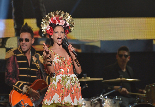 Natalia Jimenez cantó el tema \'Quédate con ella\'. (Foto: Getty Images)