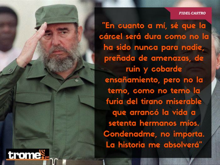 Fidel Castro y las mejores frases que deja para la posteridad [VIDEO y  FOTOS] | ACTUALIDAD 