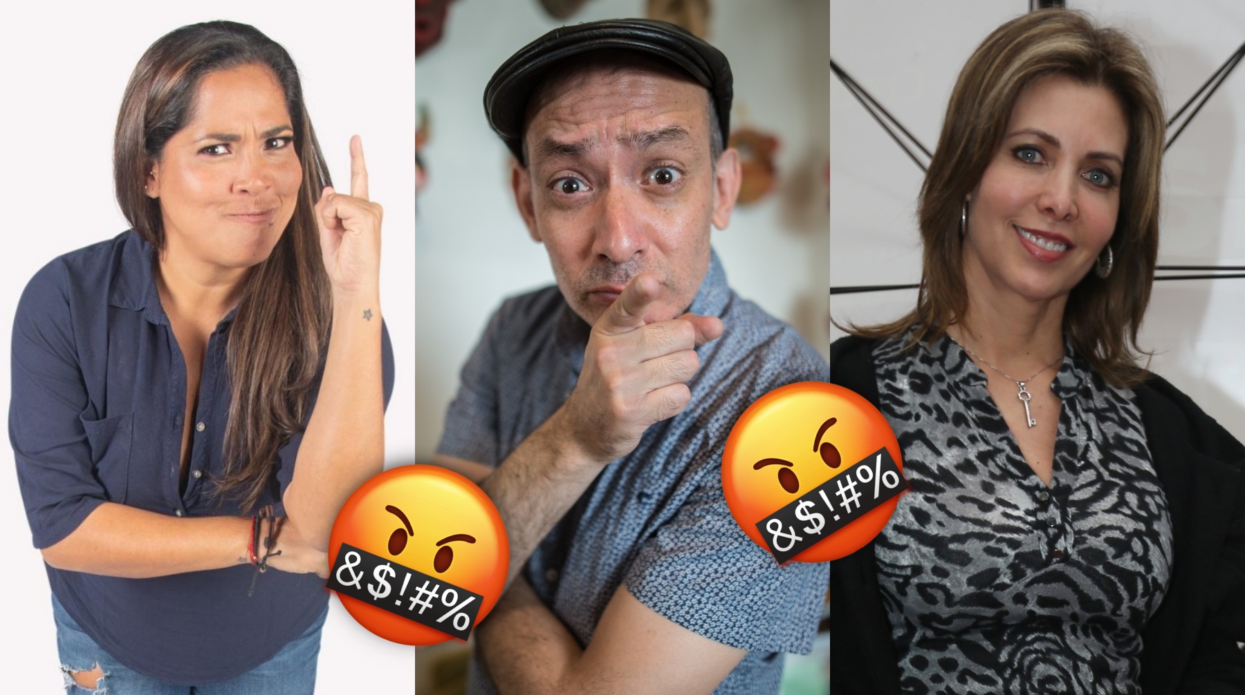 Katia Palma, Christian Ysla y Maritere Braschi, son tres de los personajes que nos revelaron su palabrota favorita. (Fotos: GEC)