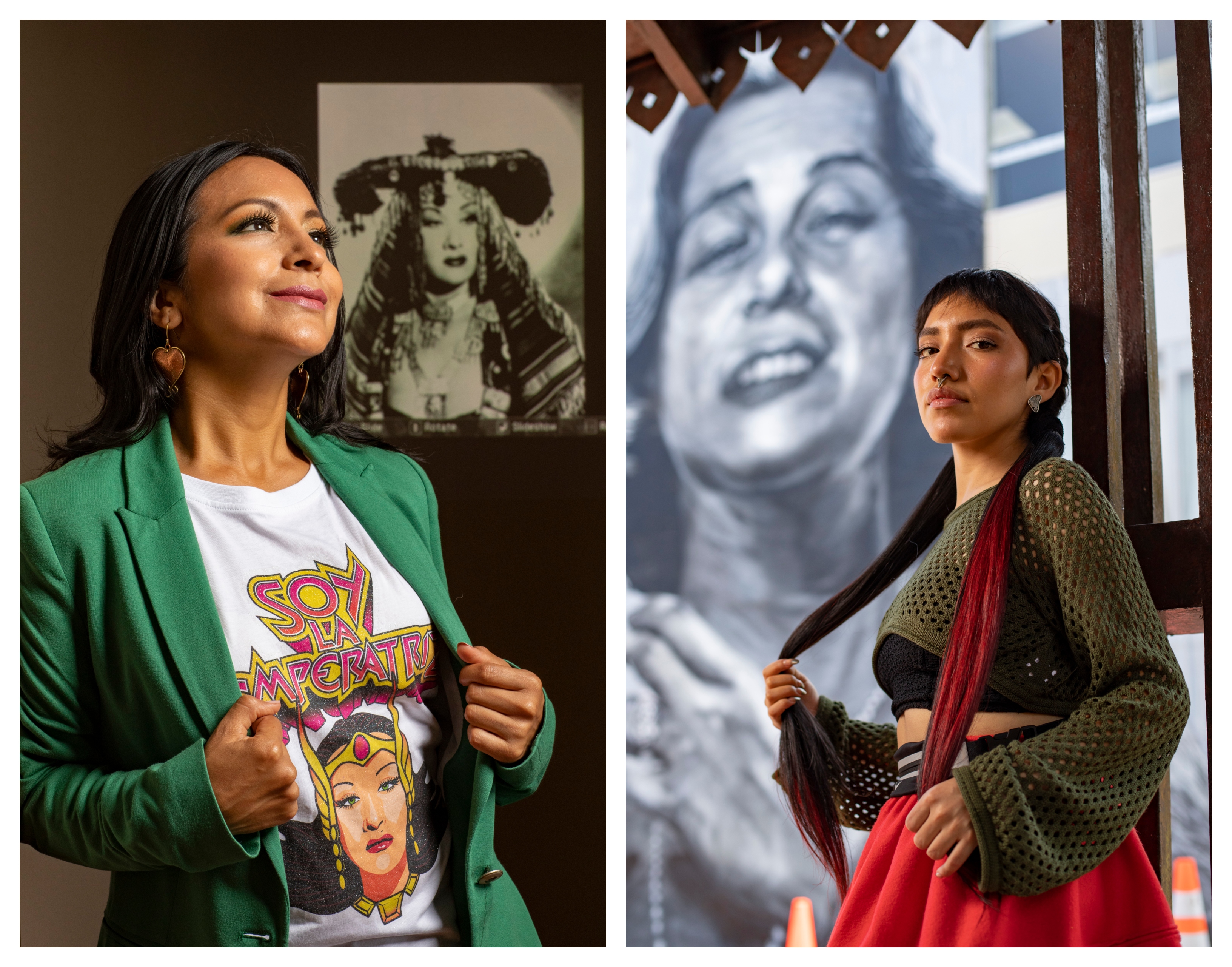 Izquierda: la soprano y antropóloga Sylvia Falcón. Derecha: la cantante ayacuchana Rena Flores. (Fotos: Richard Hirano)