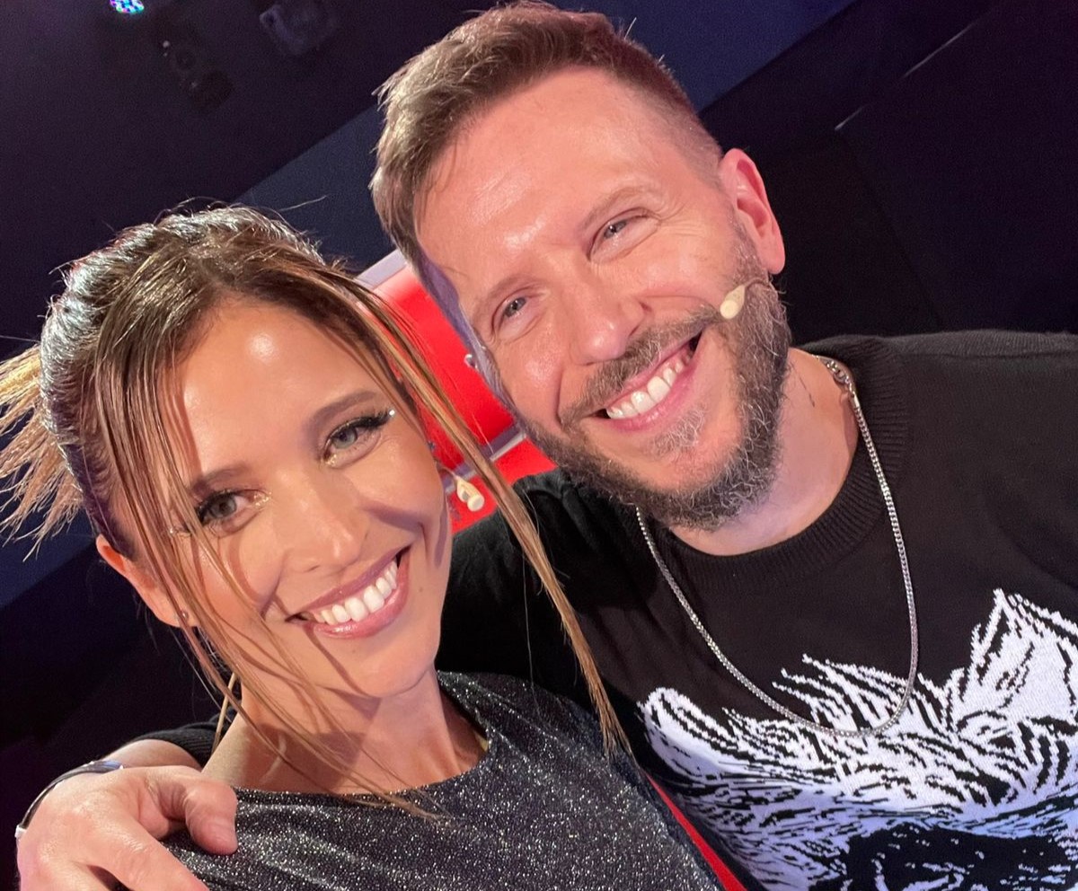 Anna Carina y Noel Schajris juntos en "La Voz Perú"
