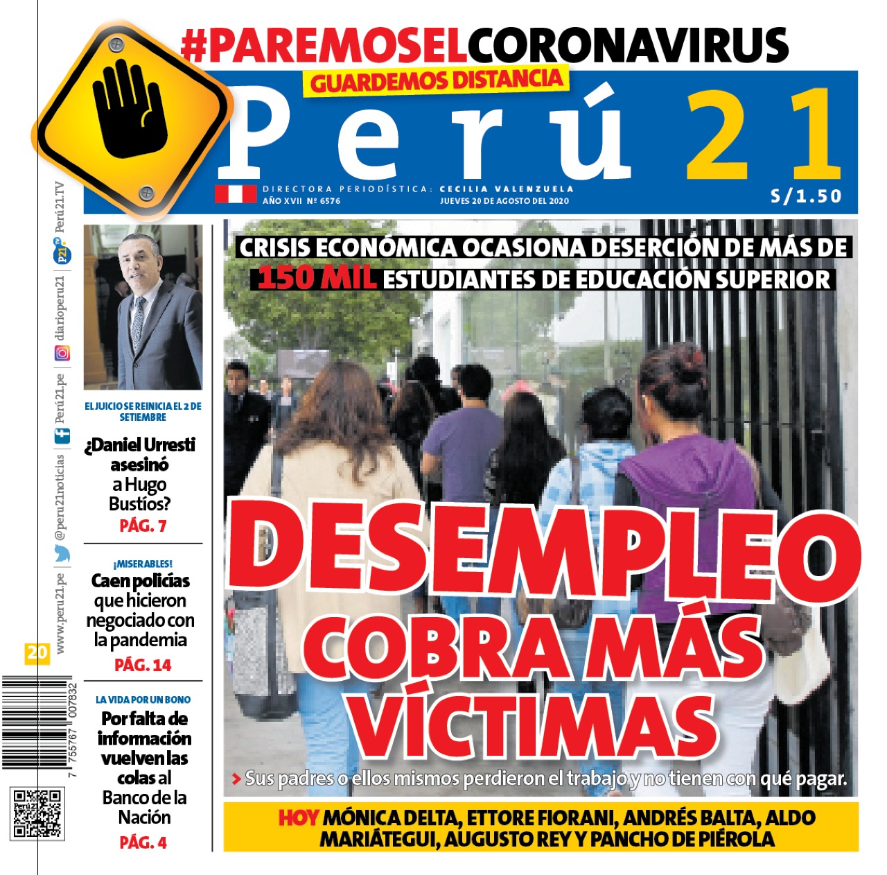 Noticias sobre desempleo hoy lunes 14 de noviembre | PERU21